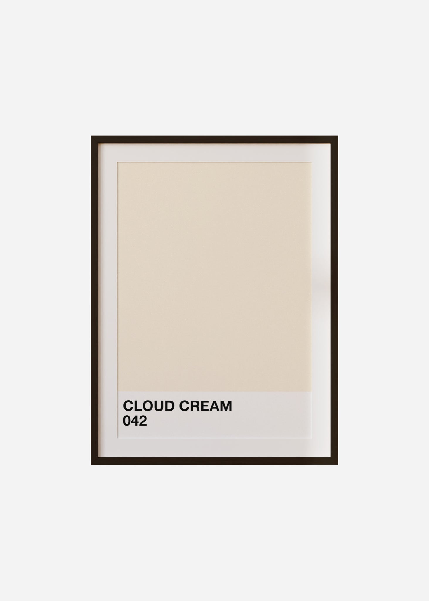 cloud cream Framed & Mounted Print