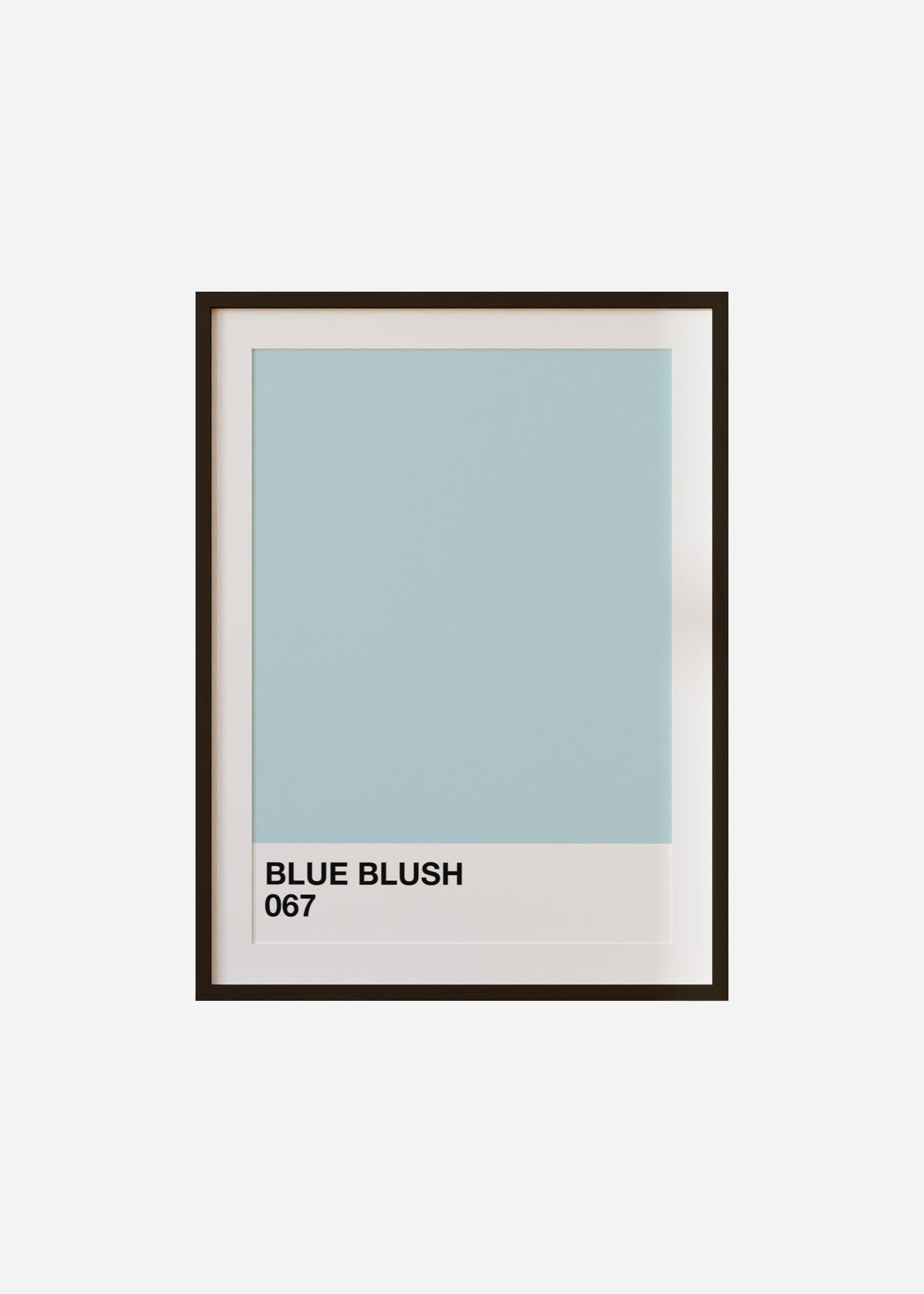 blue blush Framed & Mounted Print