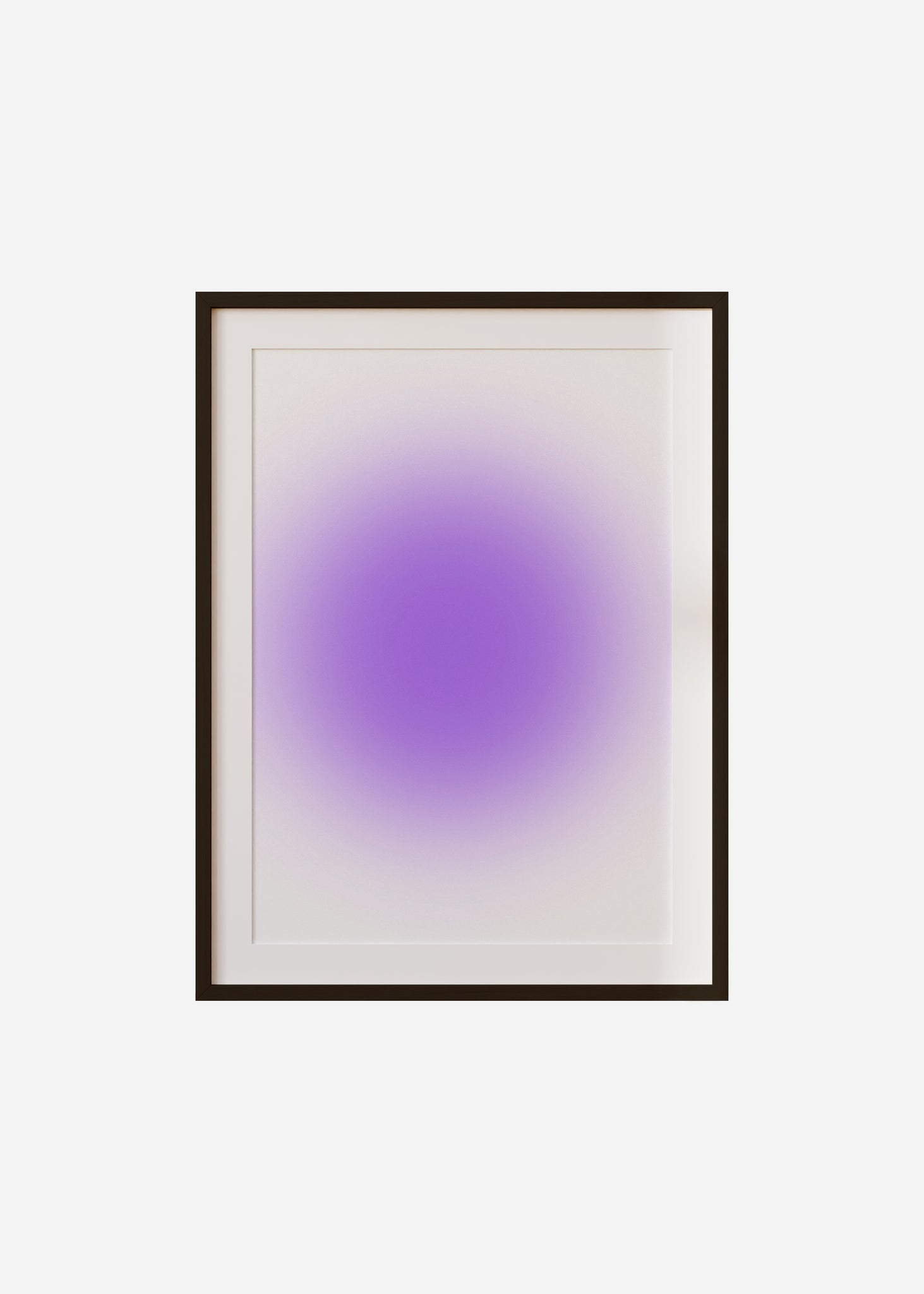 simple gradient / purple Framed & Mounted Print