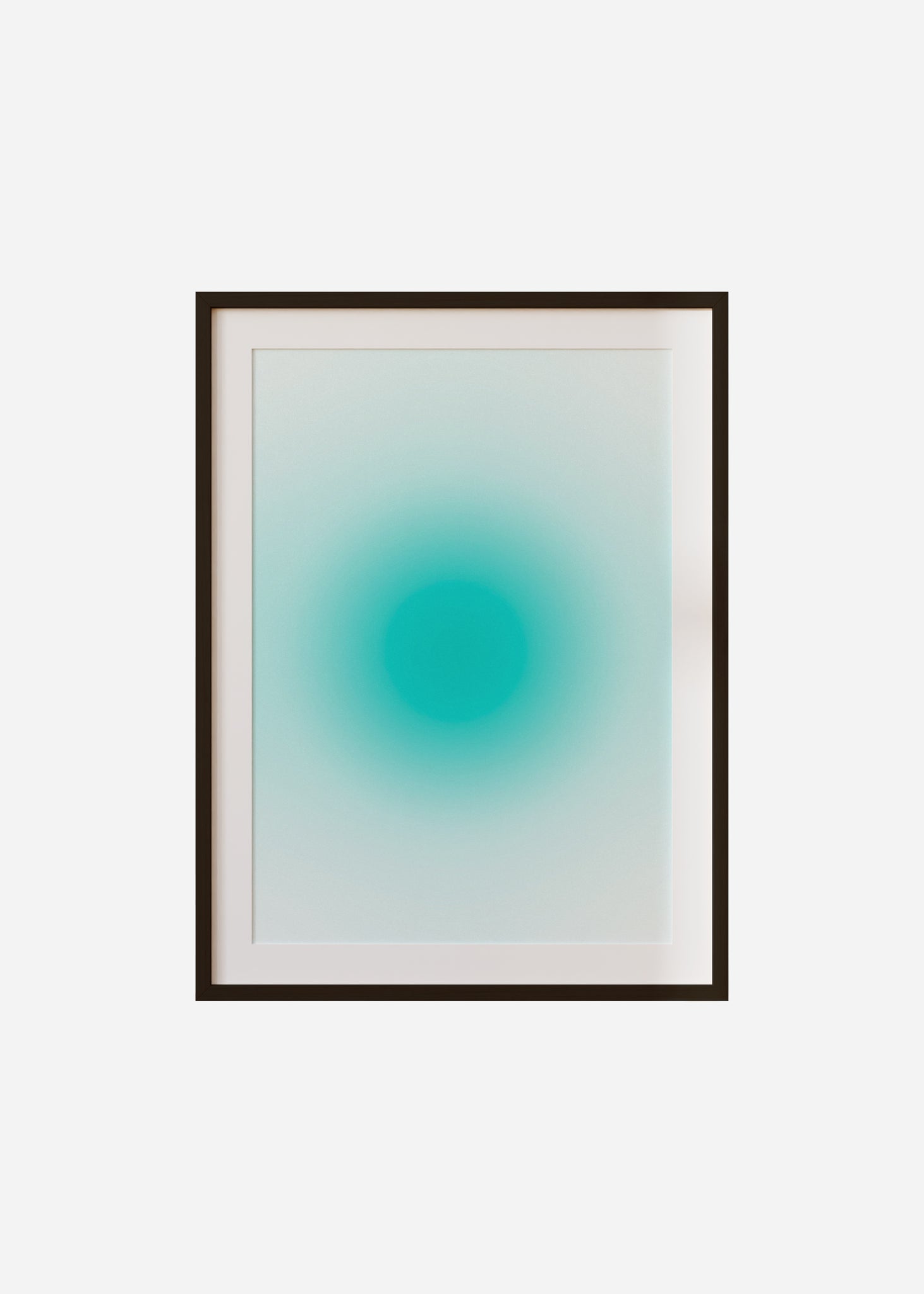 simple gradient / light blue Framed & Mounted Print