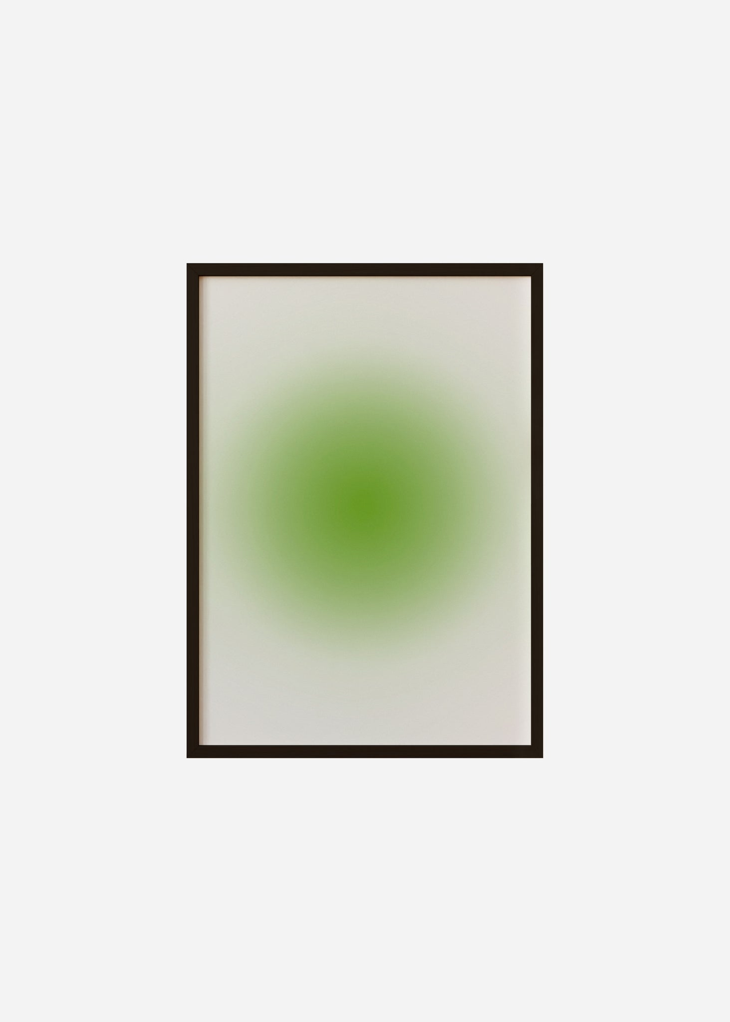 simple gradient / green Framed Print