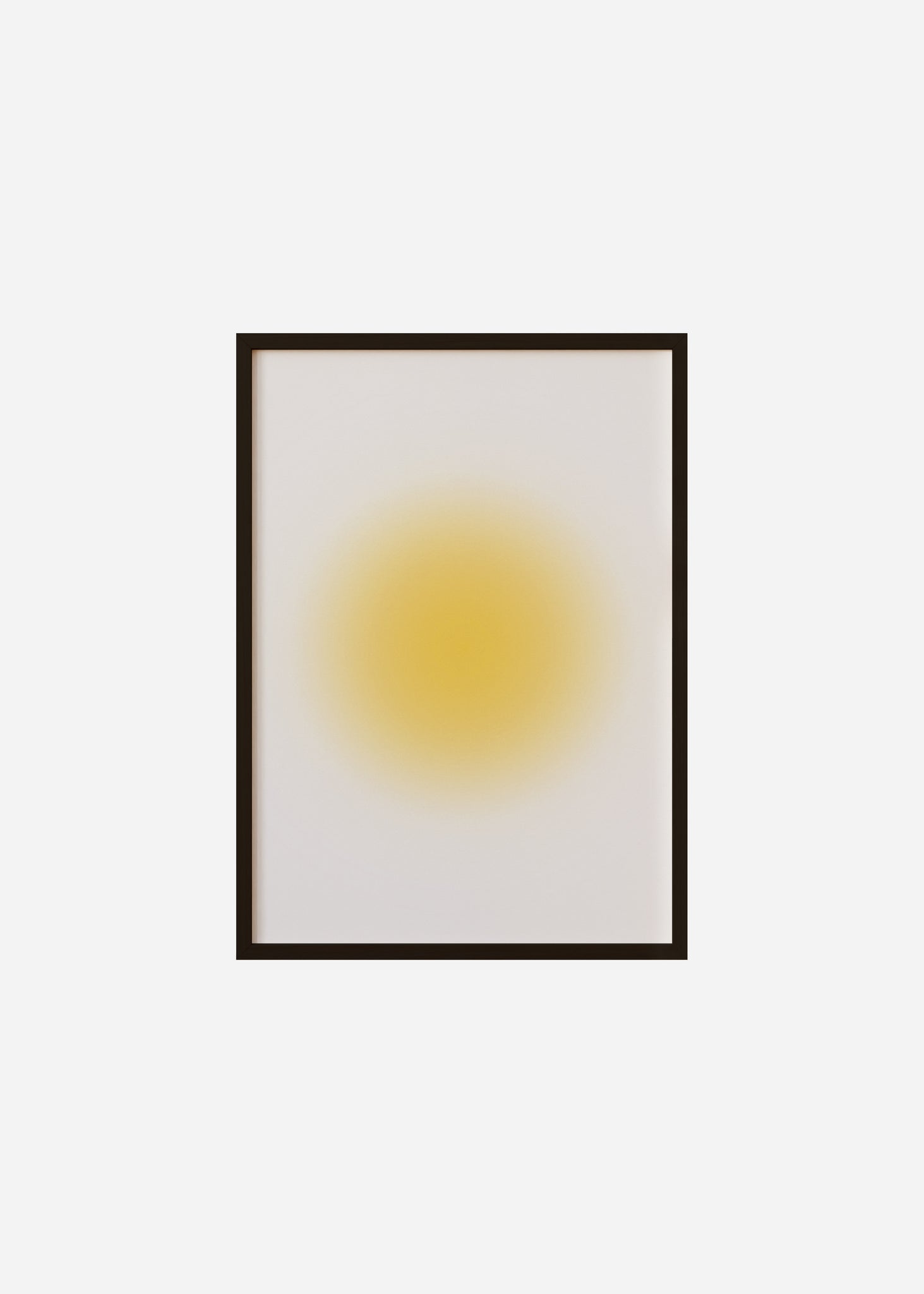 simple gradient / yellow Framed Print