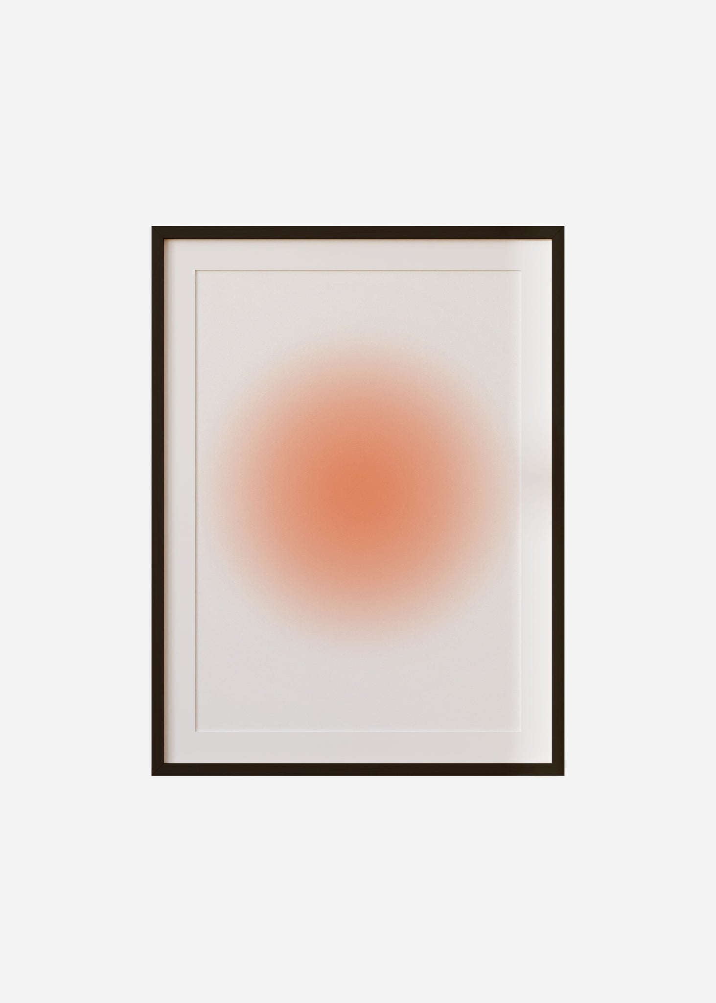 simple gradients / orange Framed & Mounted Print
