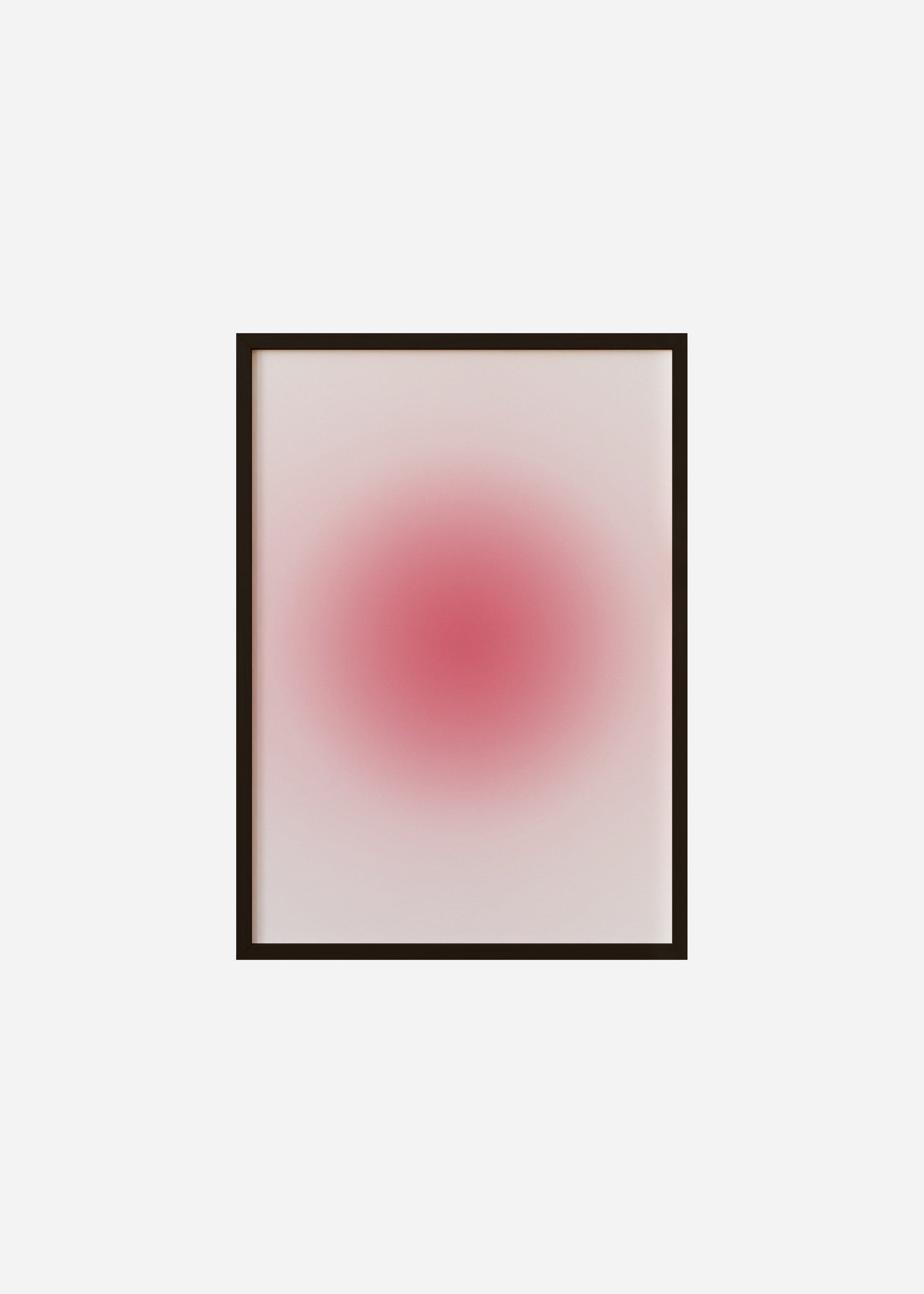 simple gradient / red Framed Print