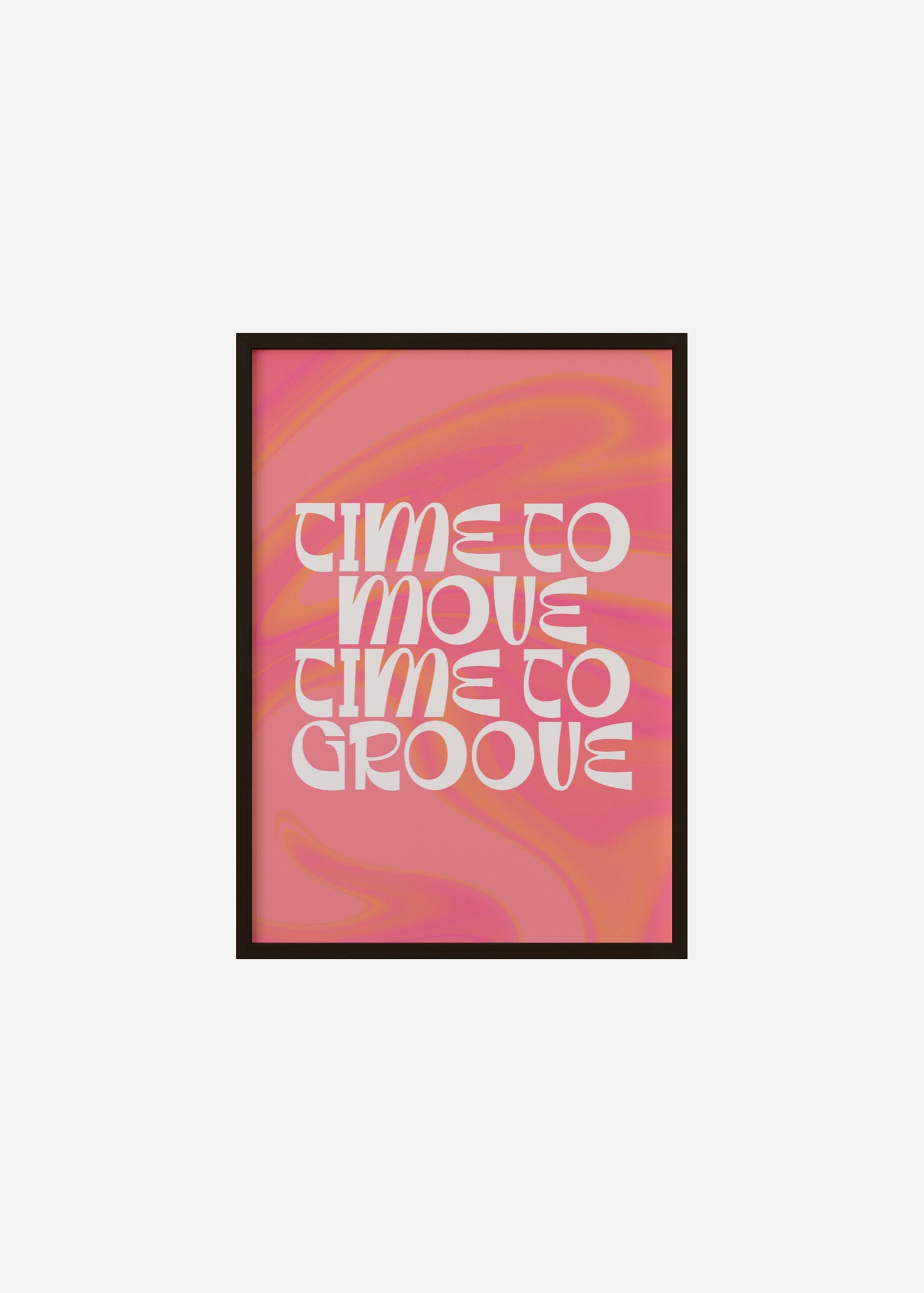 time to move time to groove Framed Print