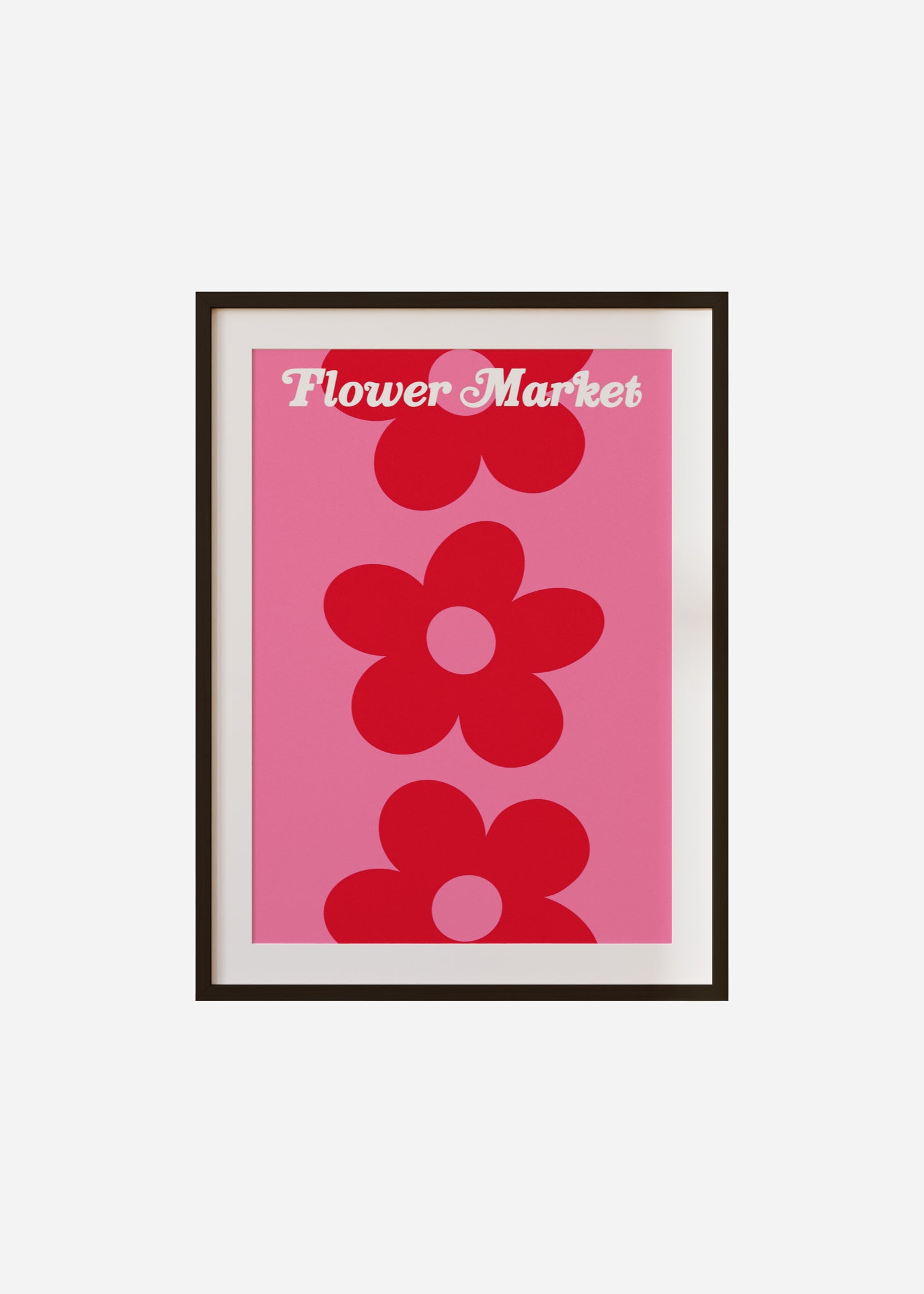 flower market / triple daisy Framed & Mounted Print