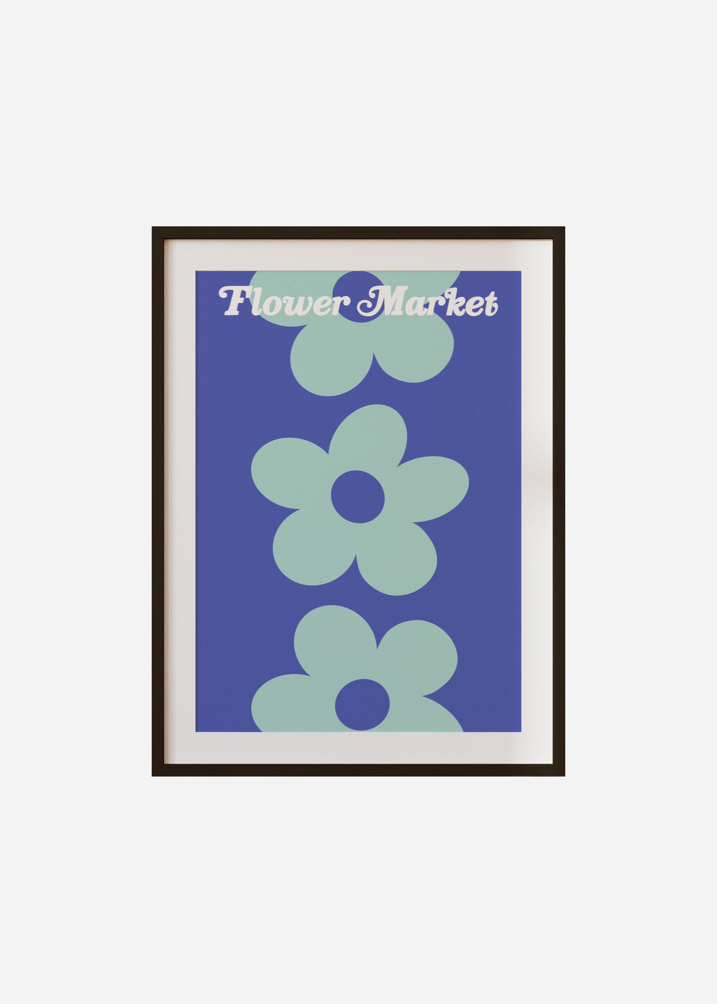 flower market / triple daisy Framed & Mounted Print