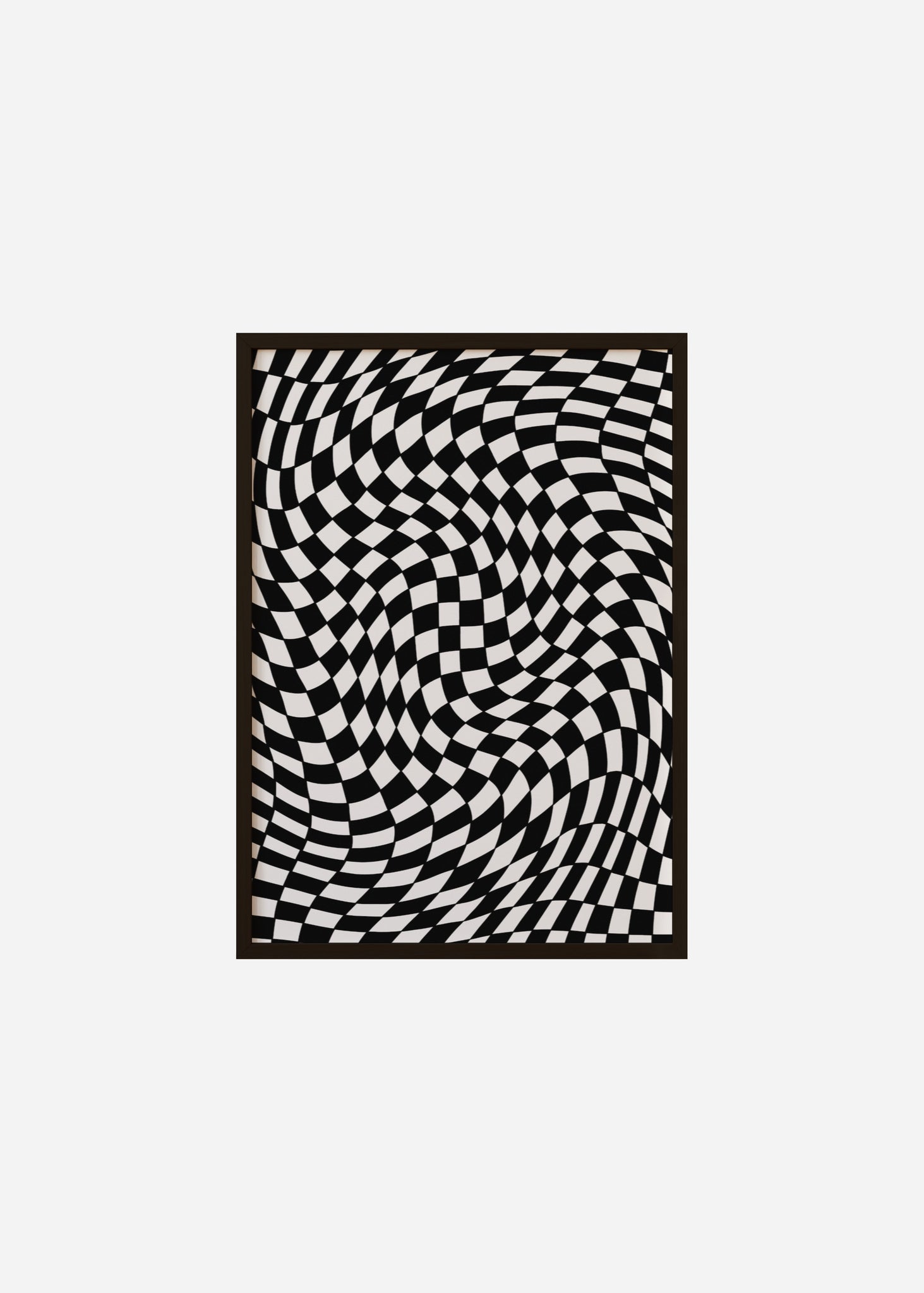 Wavy Checkers Framed Print