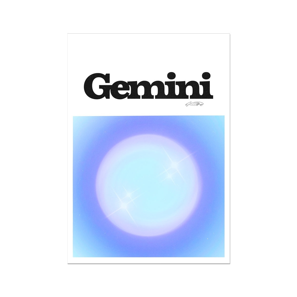Our Gemini Aura art print is the perfect wall art to show off your star sign. Find a zodiac gradient print or poster in our astrology collection.