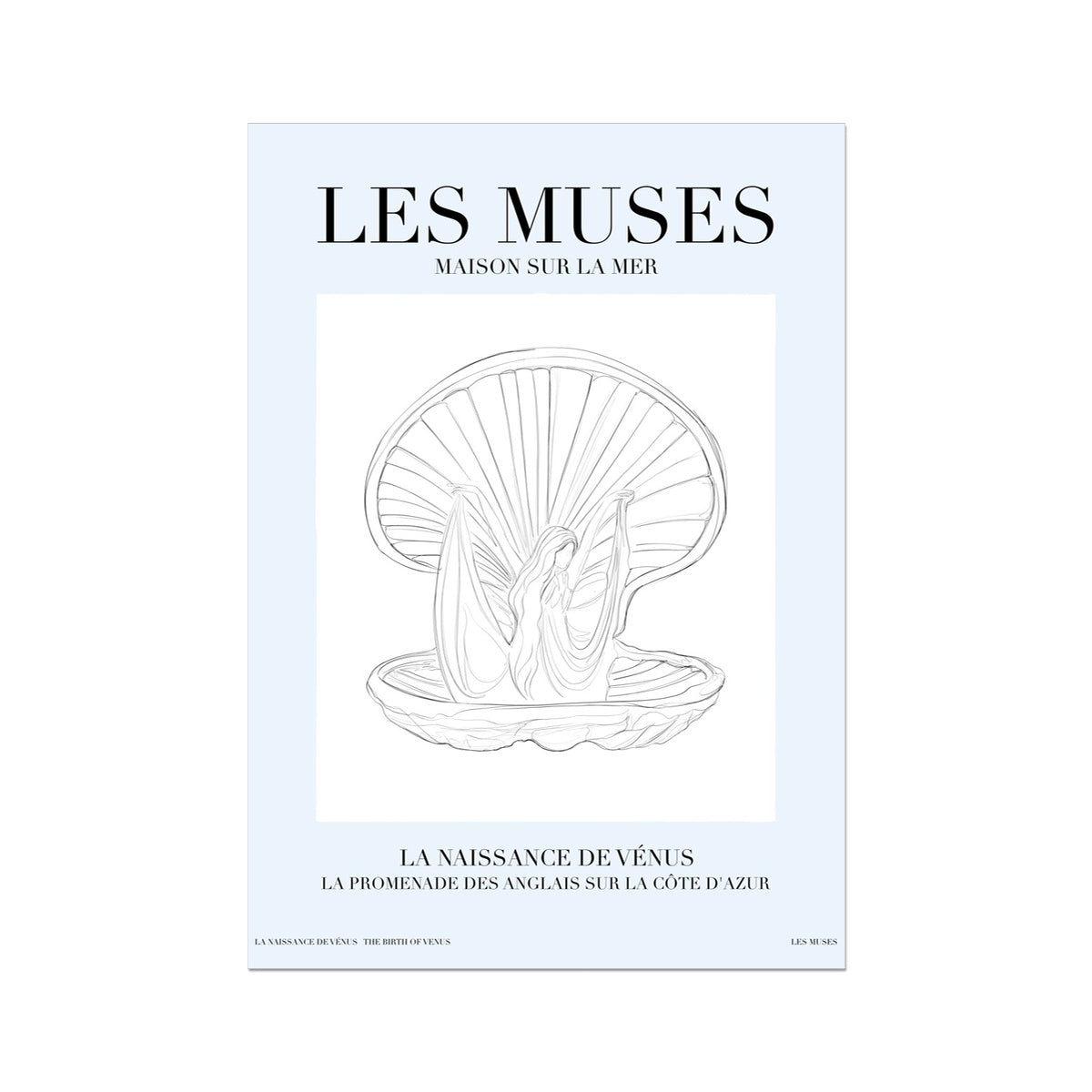 © les muses / Les Muses is a dreamy wall art collection of line art drawings and paintings.
Select among illustrations of greek goddesses, seashells, cherubs and muses. 