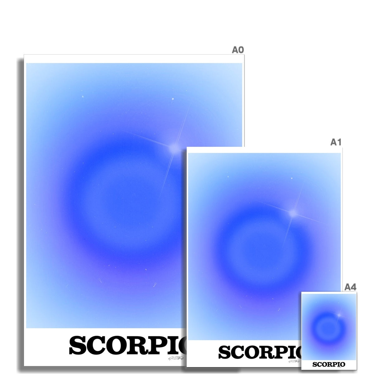 Our Scorpio Aura art print is the perfect wall art to show off your star sign. Find a zodiac gradient print or poster in our astrology collection.