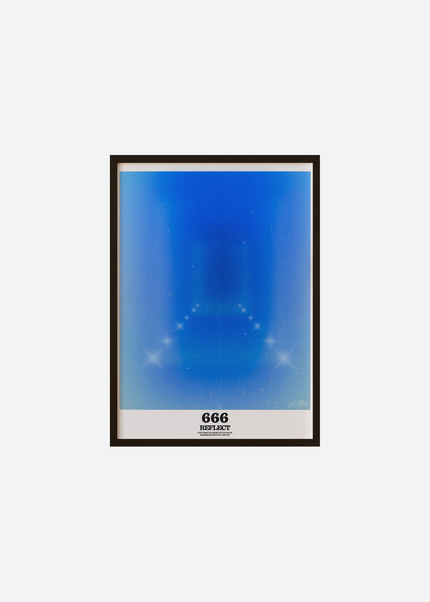 Angel Number 666 / Reflect Framed Print