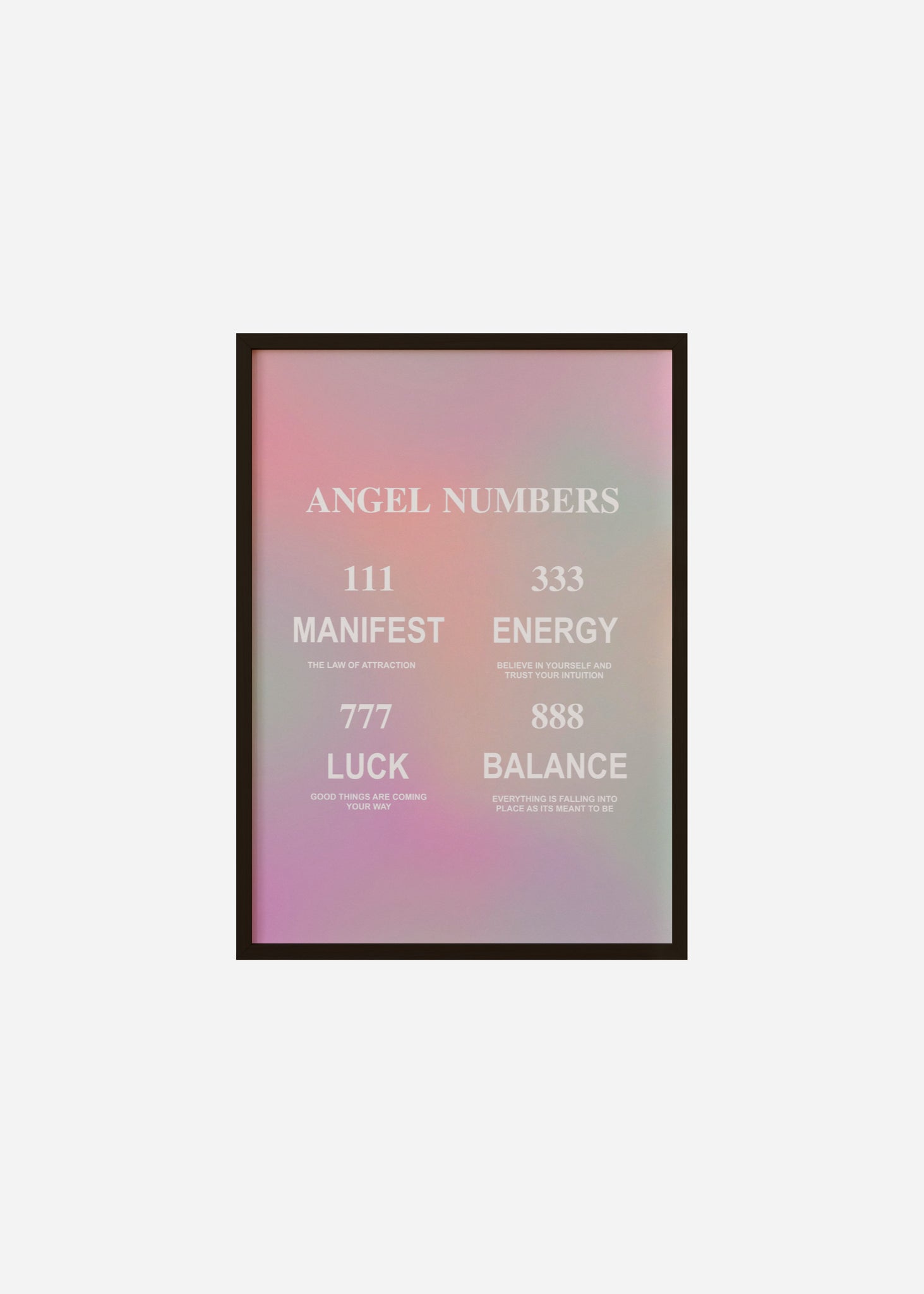 Angel Numbers Framed Print