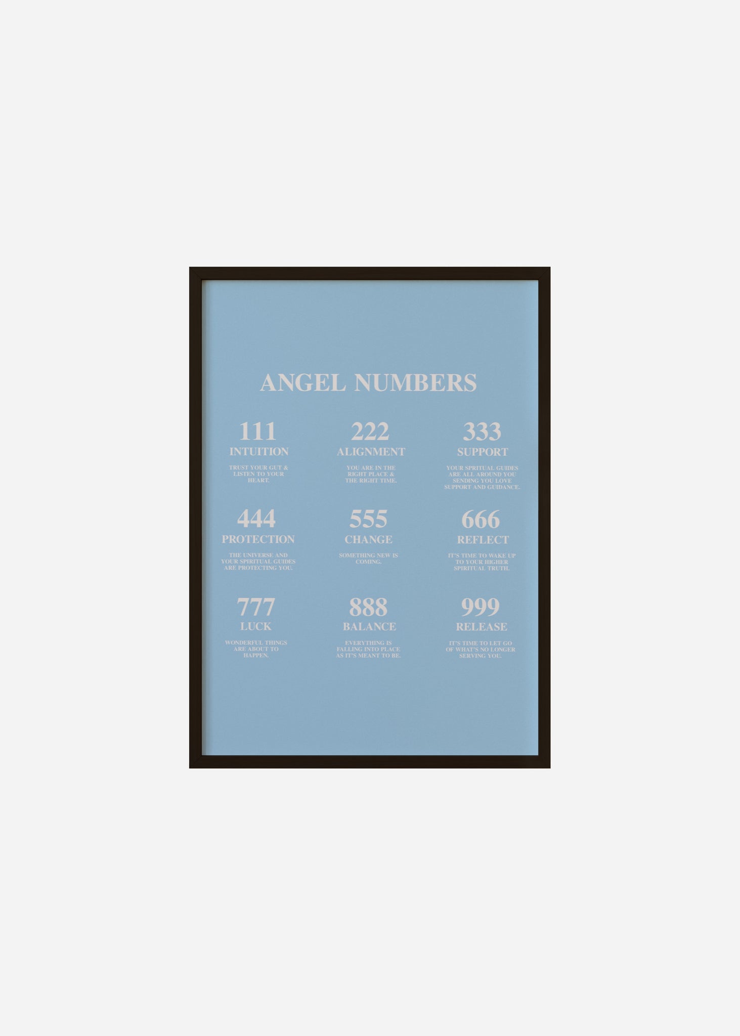 Angel Numbers Framed Print