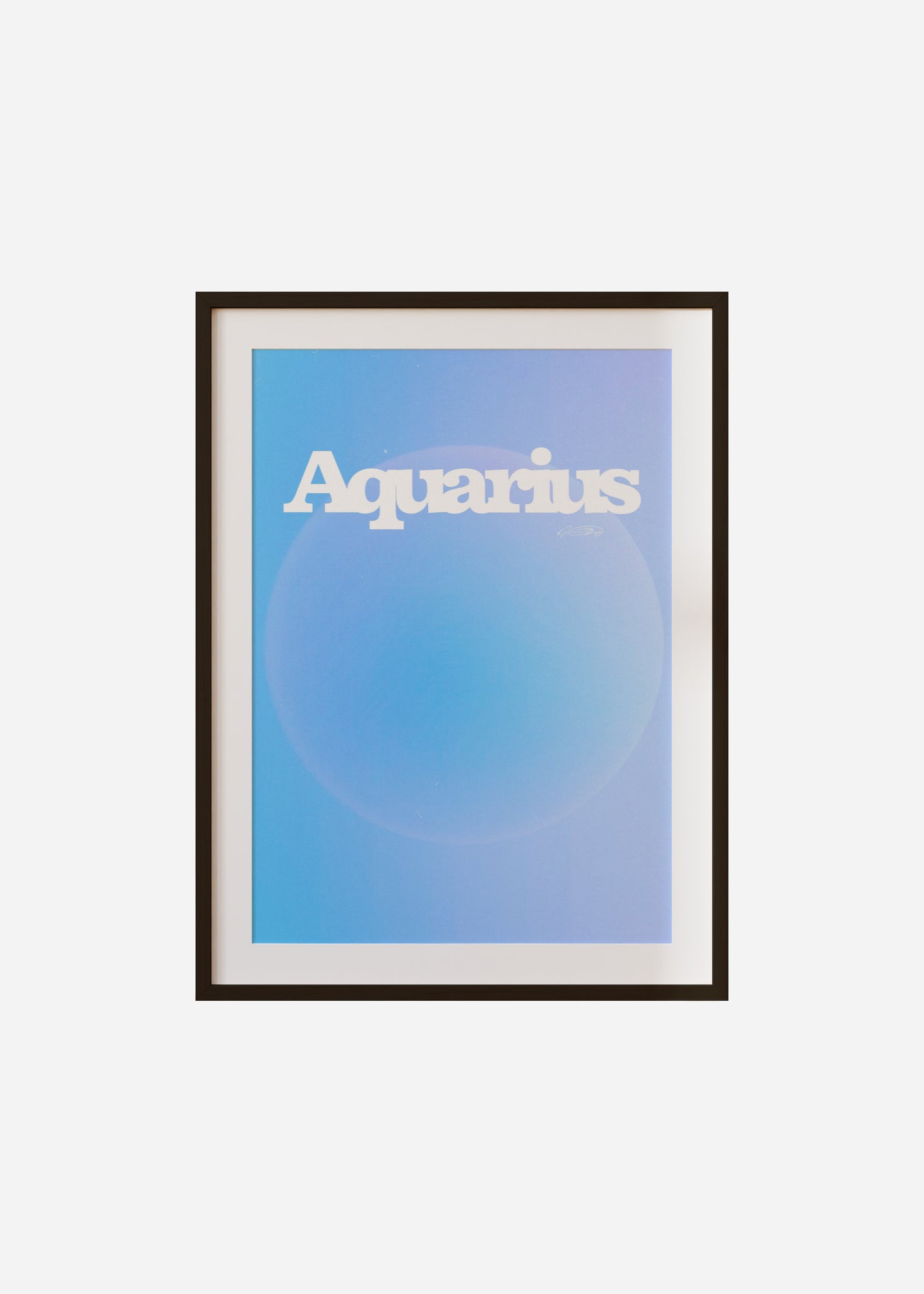Aquarius Aura Framed & Mounted Print