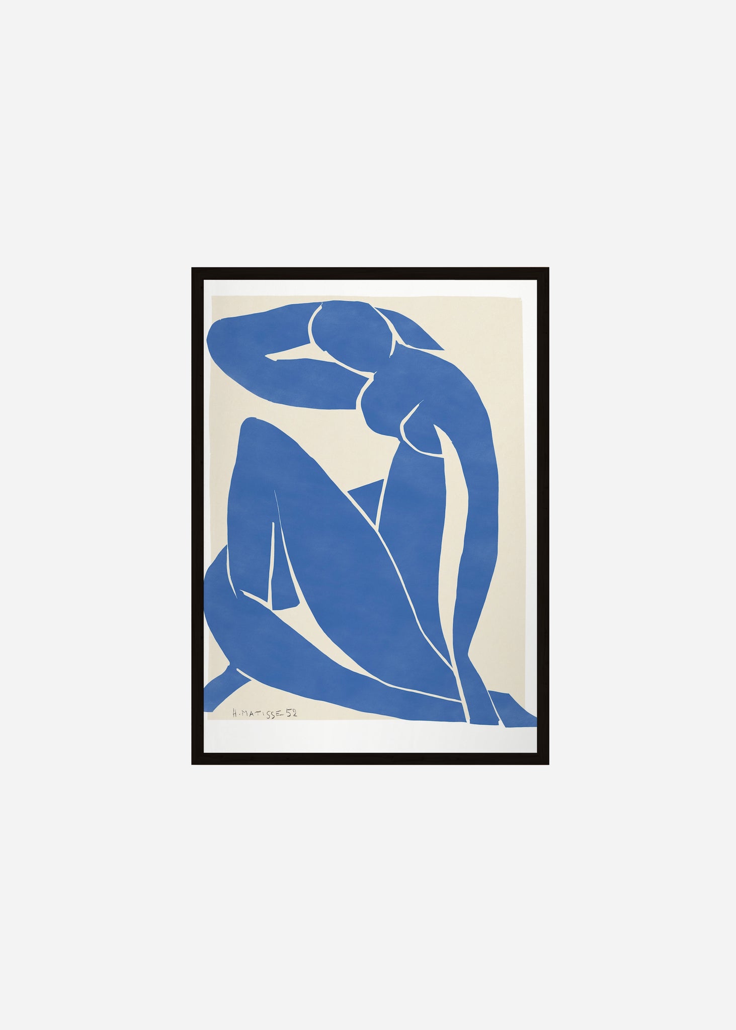 blue nude Framed Print