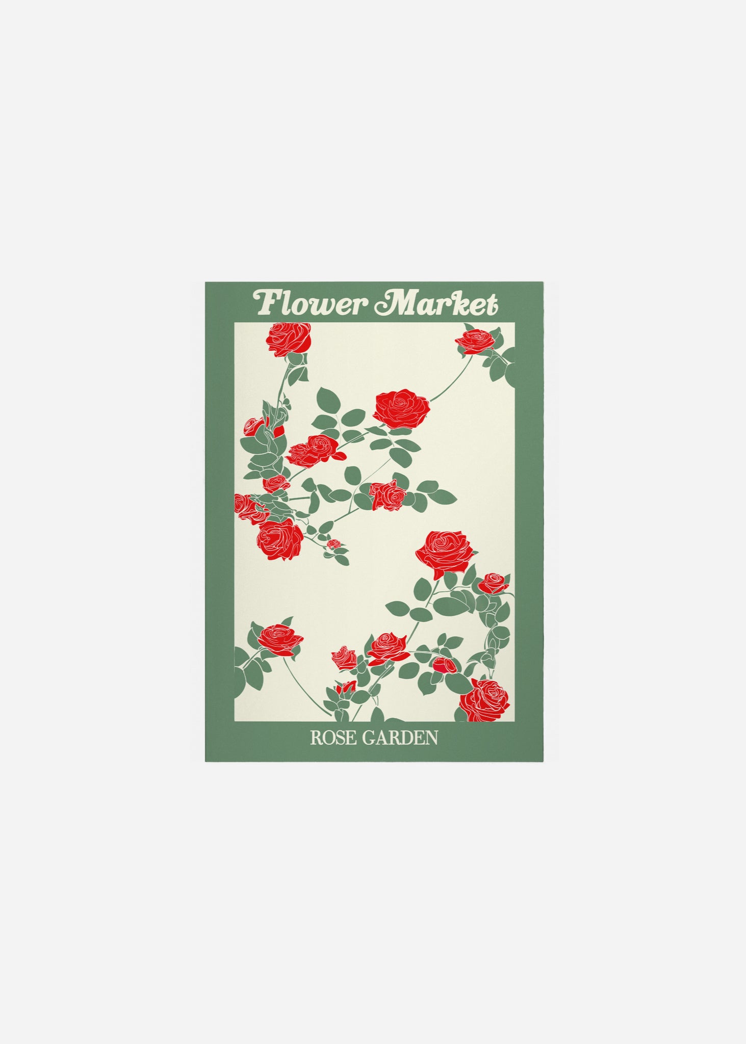 flower market / rose garden Fine Art Print