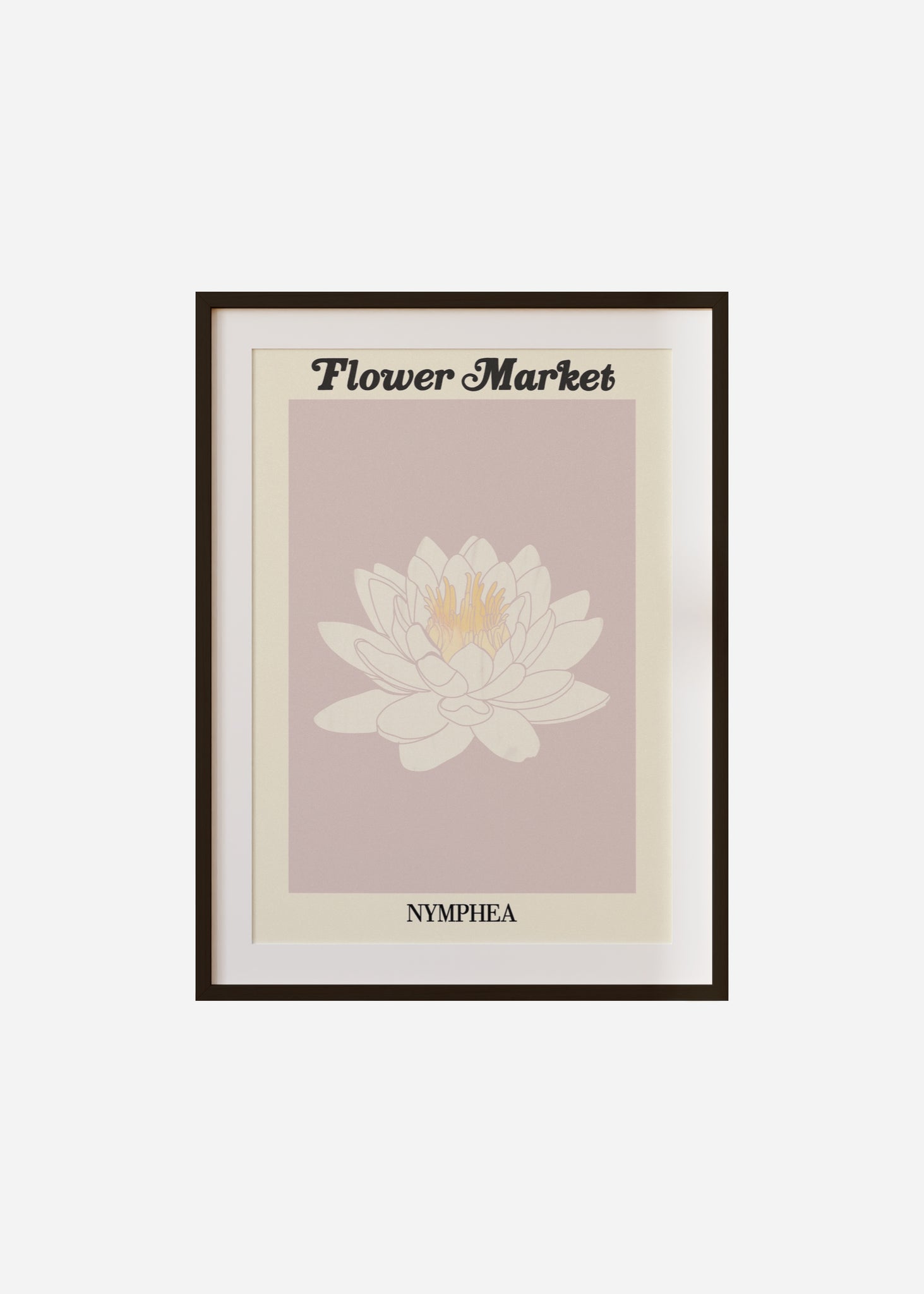 flower market / nymphea Framed & Mounted Print