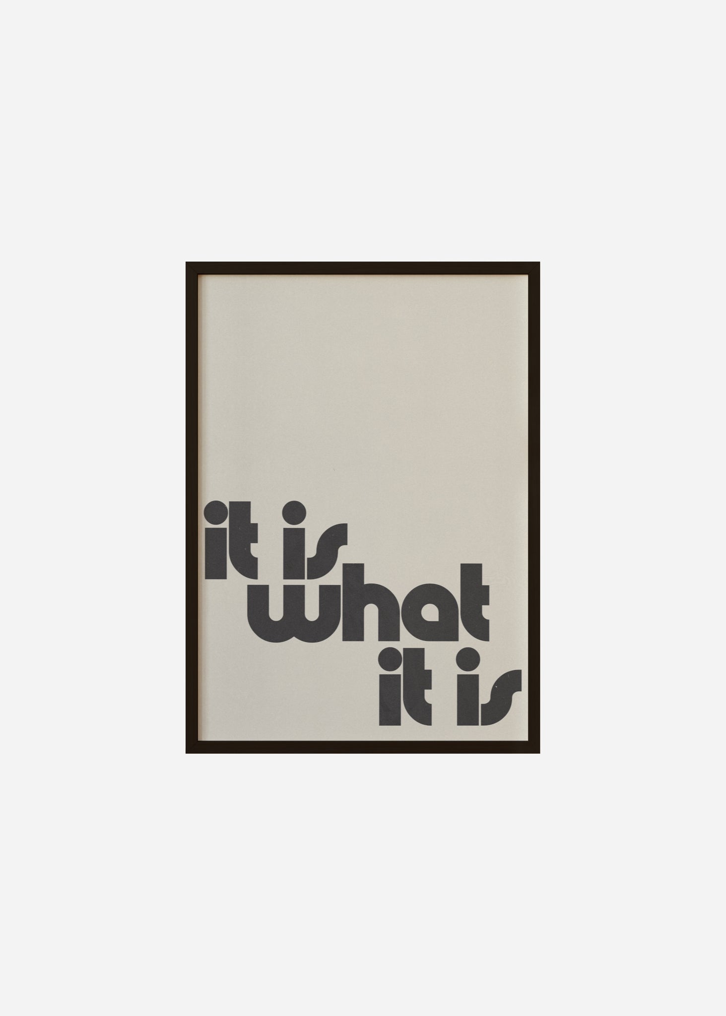 It is what it is Framed Print