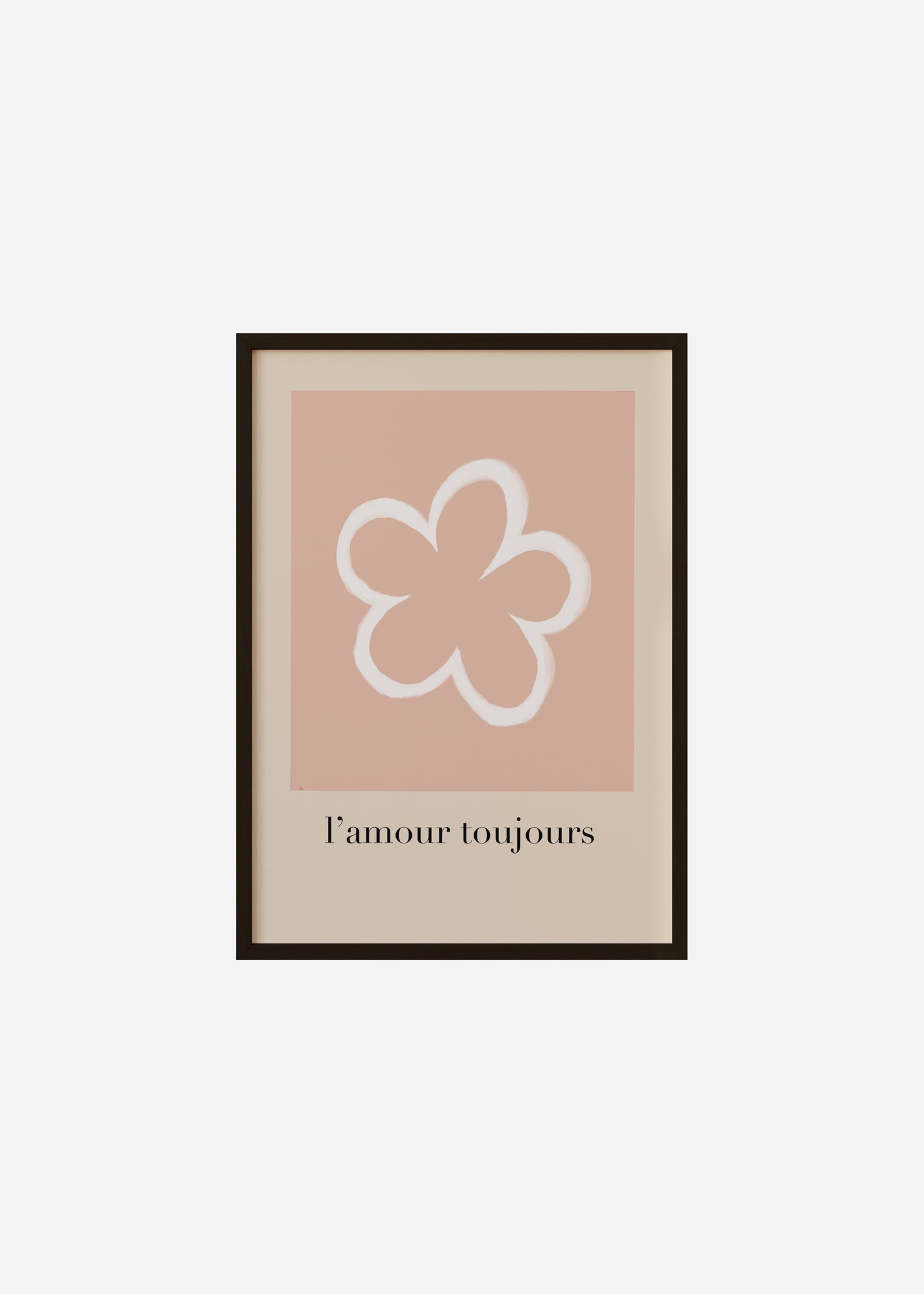 fleurs / l'amour toujours Framed Print