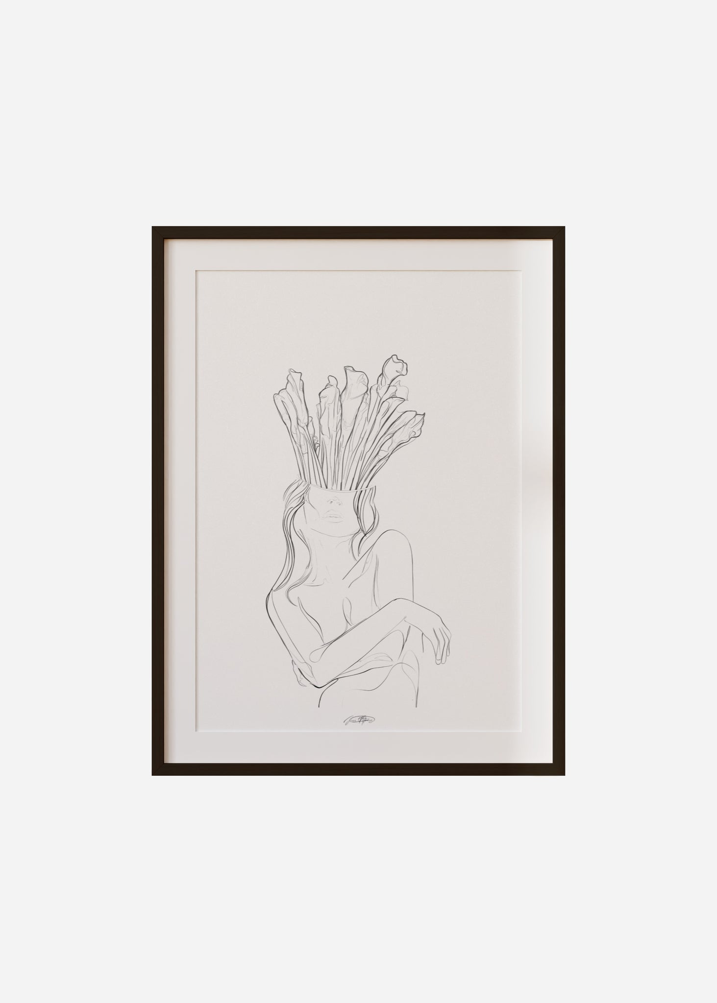 lis / line art n.11 Framed & Mounted Print