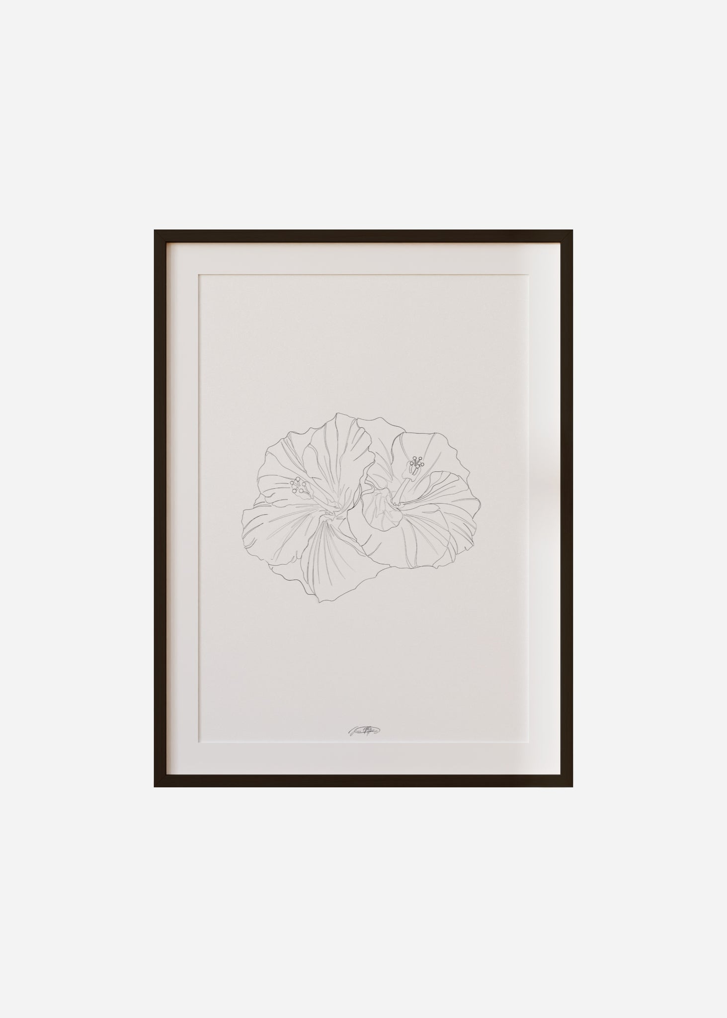 paradis / line art n.12 Framed & Mounted Print