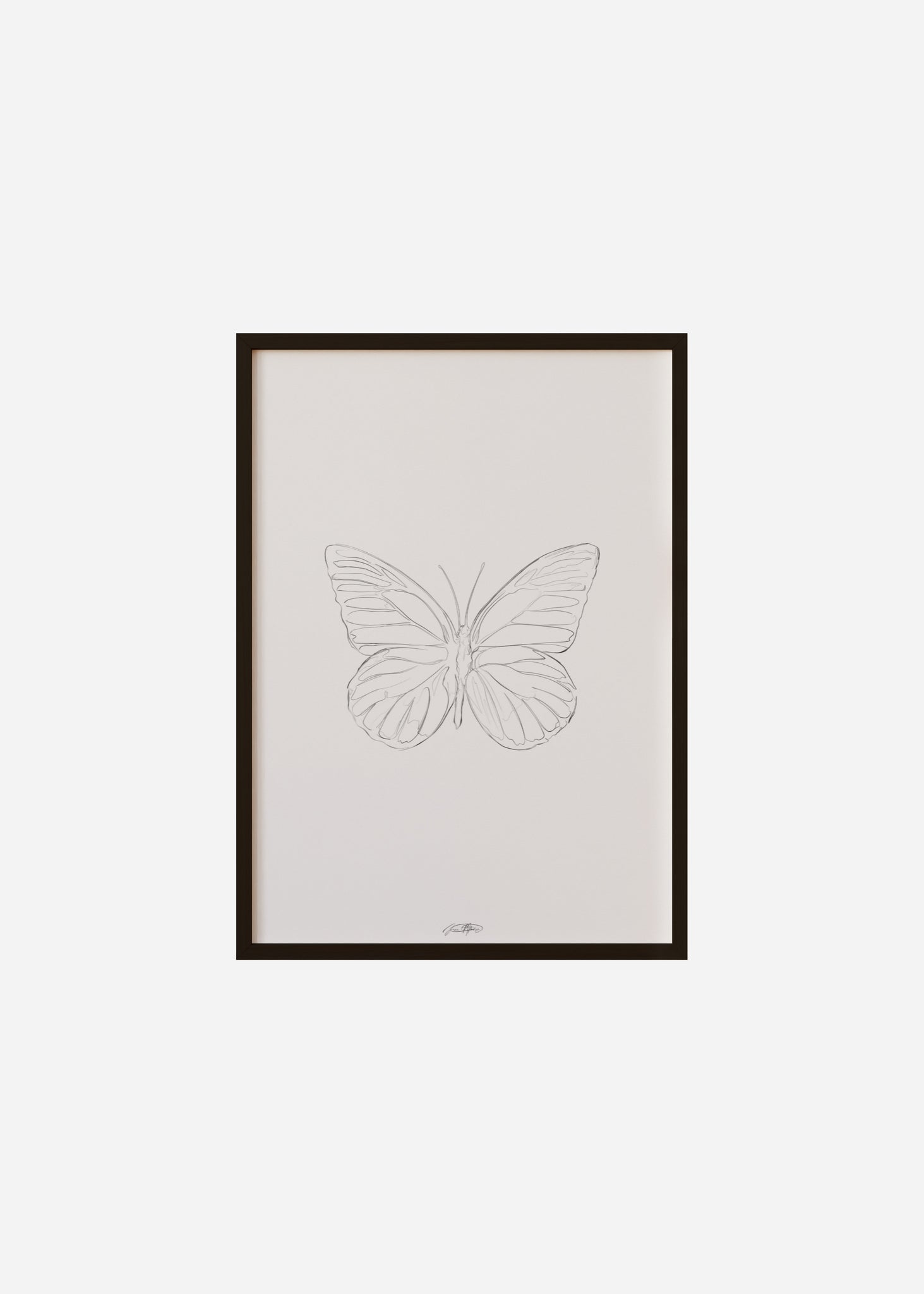 papillon / line art n.20 Framed Print