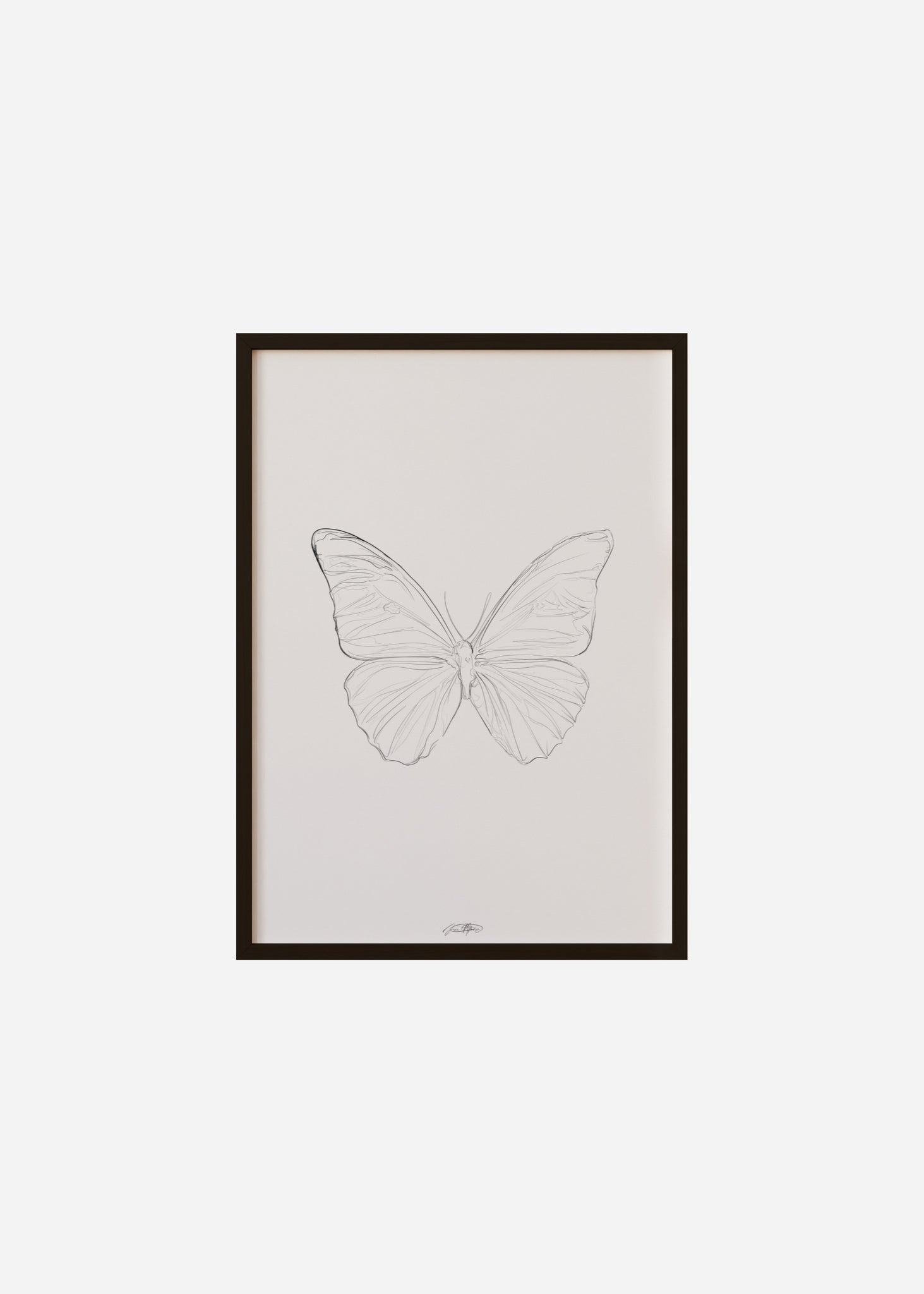 papillon II / line art n.21 Framed Print