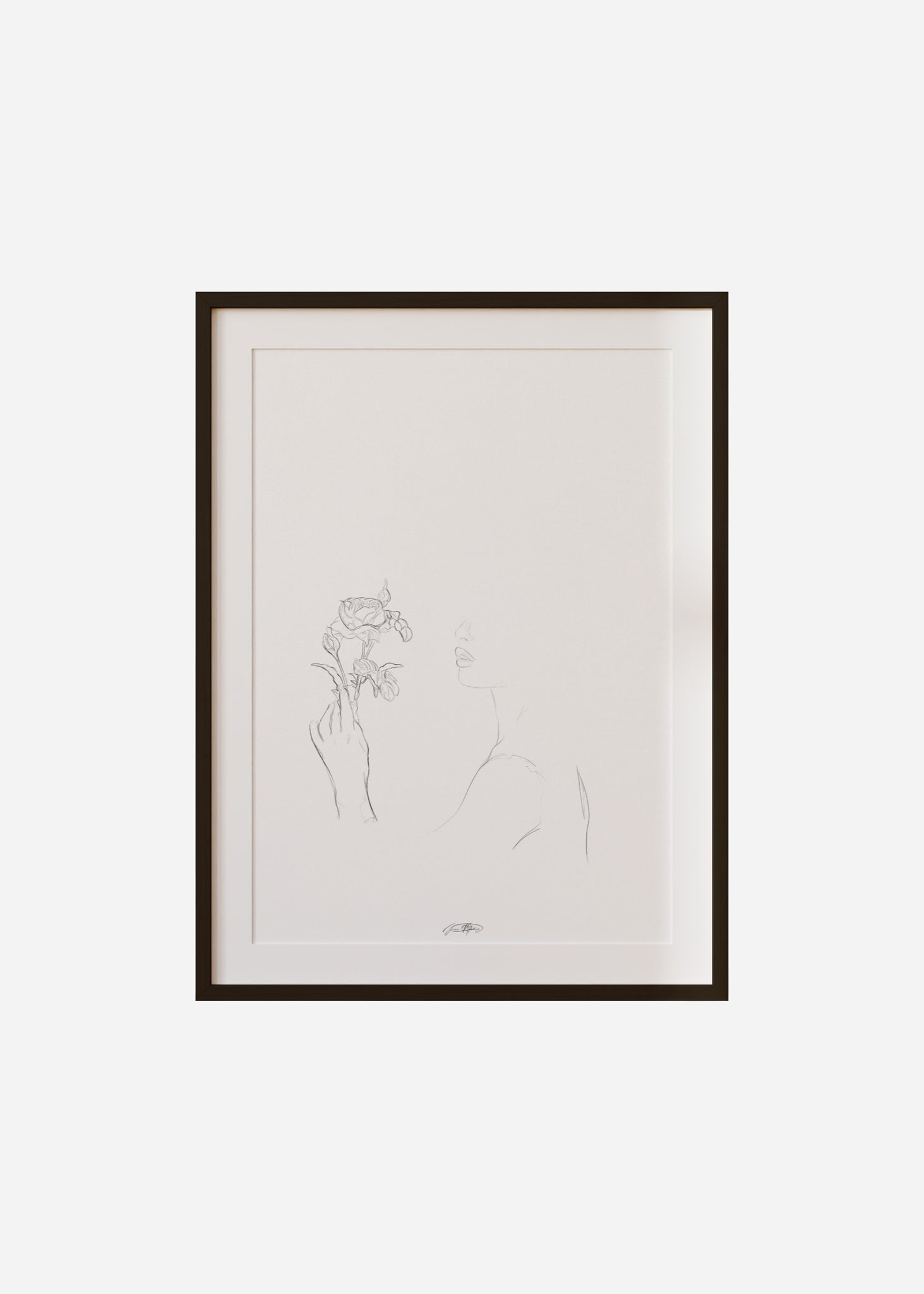 aurora / line art n.5 Framed & Mounted Print