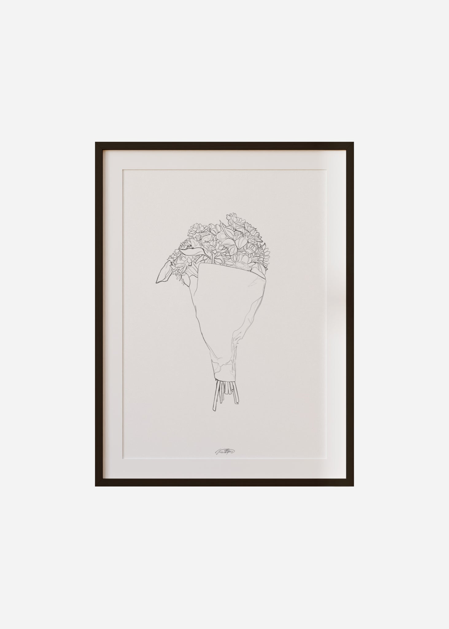 soleil / line art n.9 Framed & Mounted Print