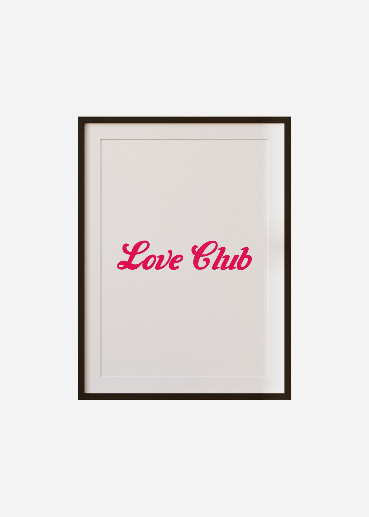 love club Framed & Mounted Print
