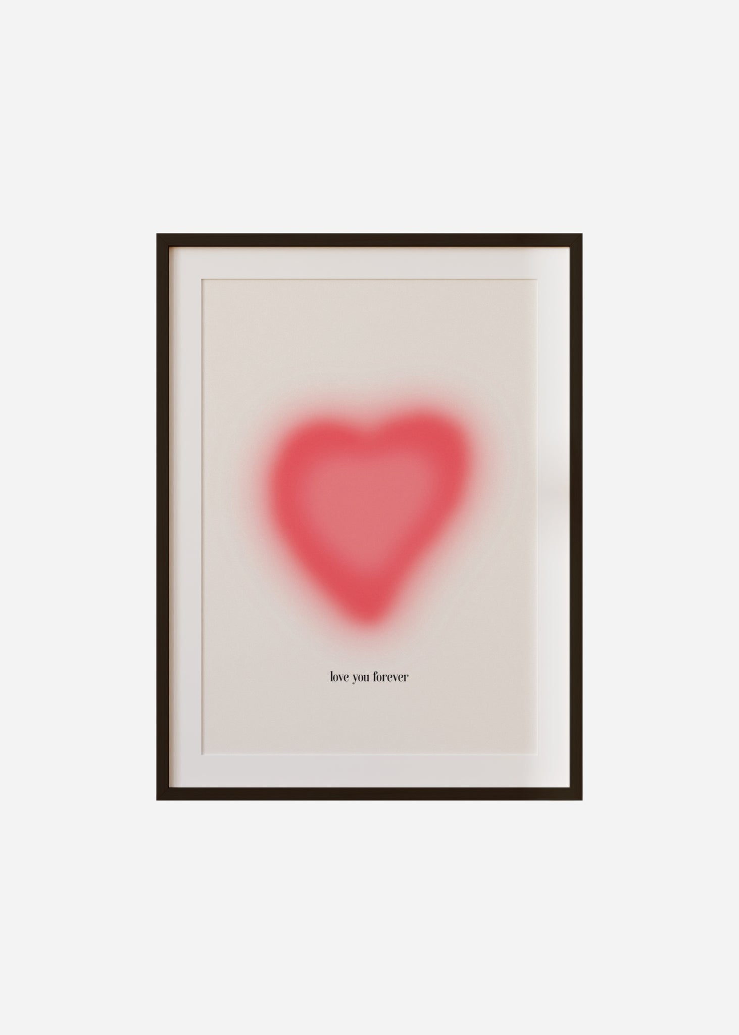 love you forever aura Framed & Mounted Print