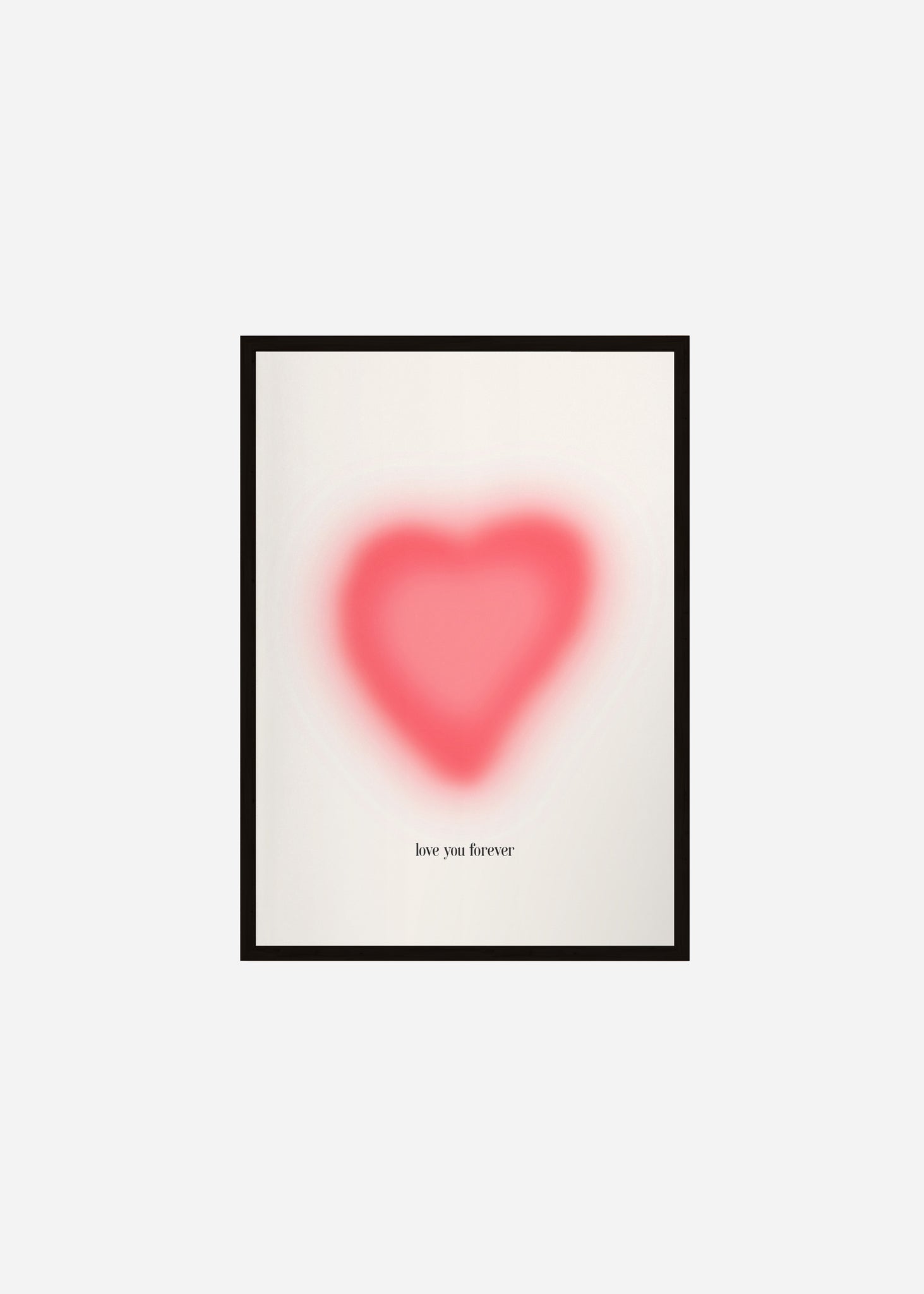 Love You Forever aura Framed Print