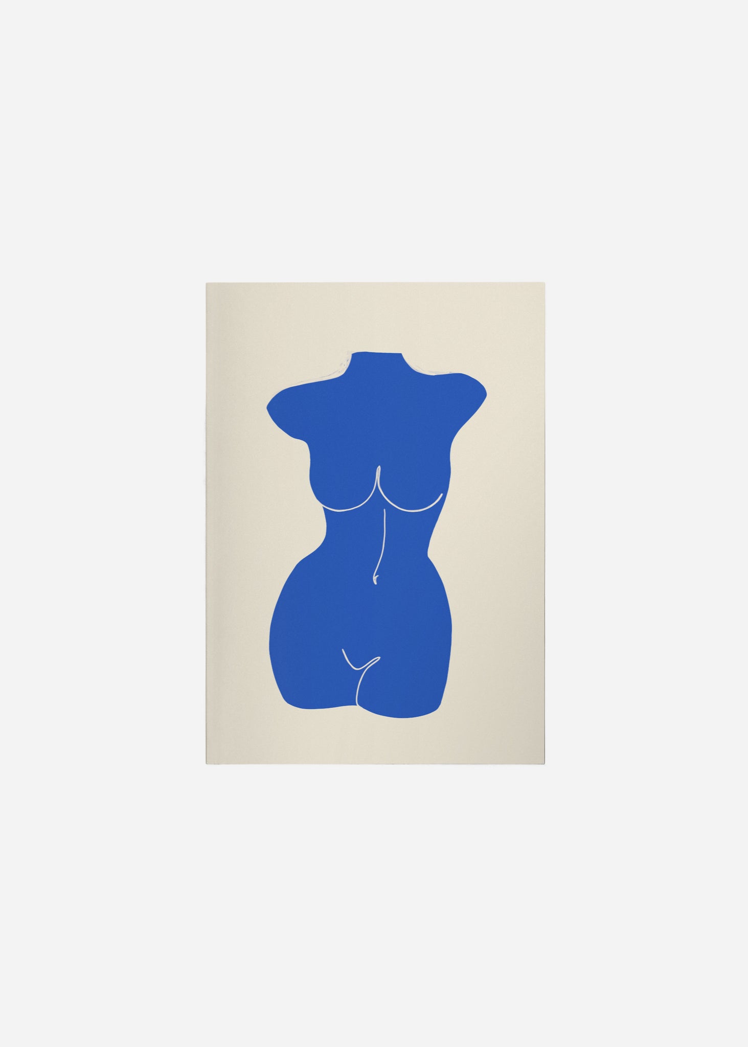 nude II / blue Fine Art Print