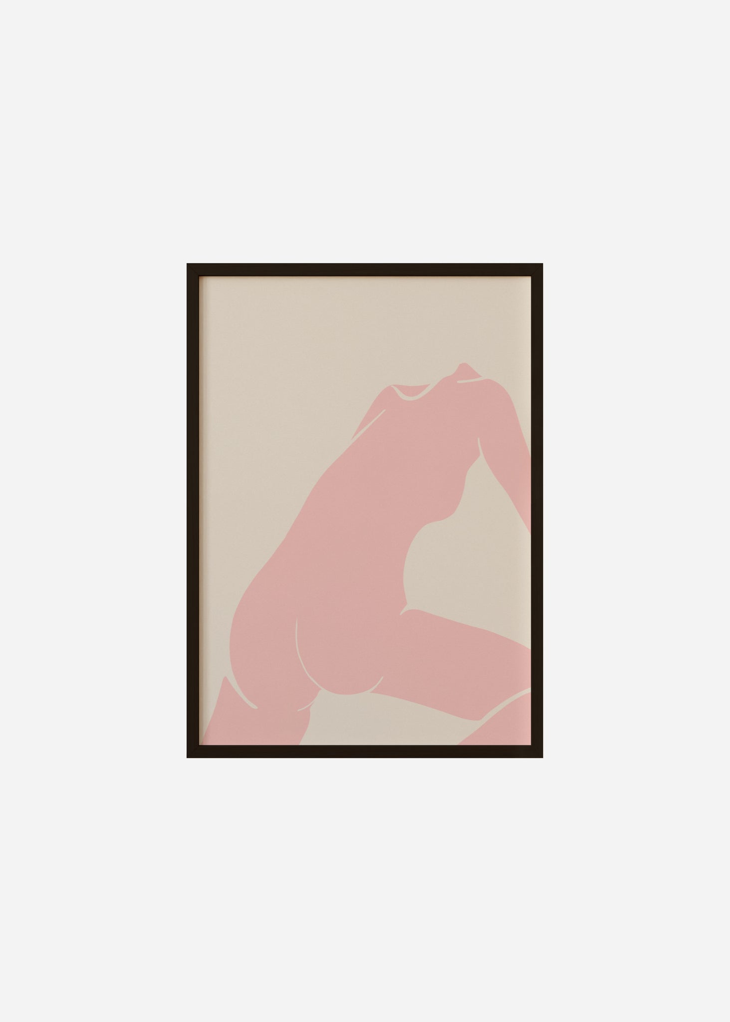 nude IV / pink Framed Print
