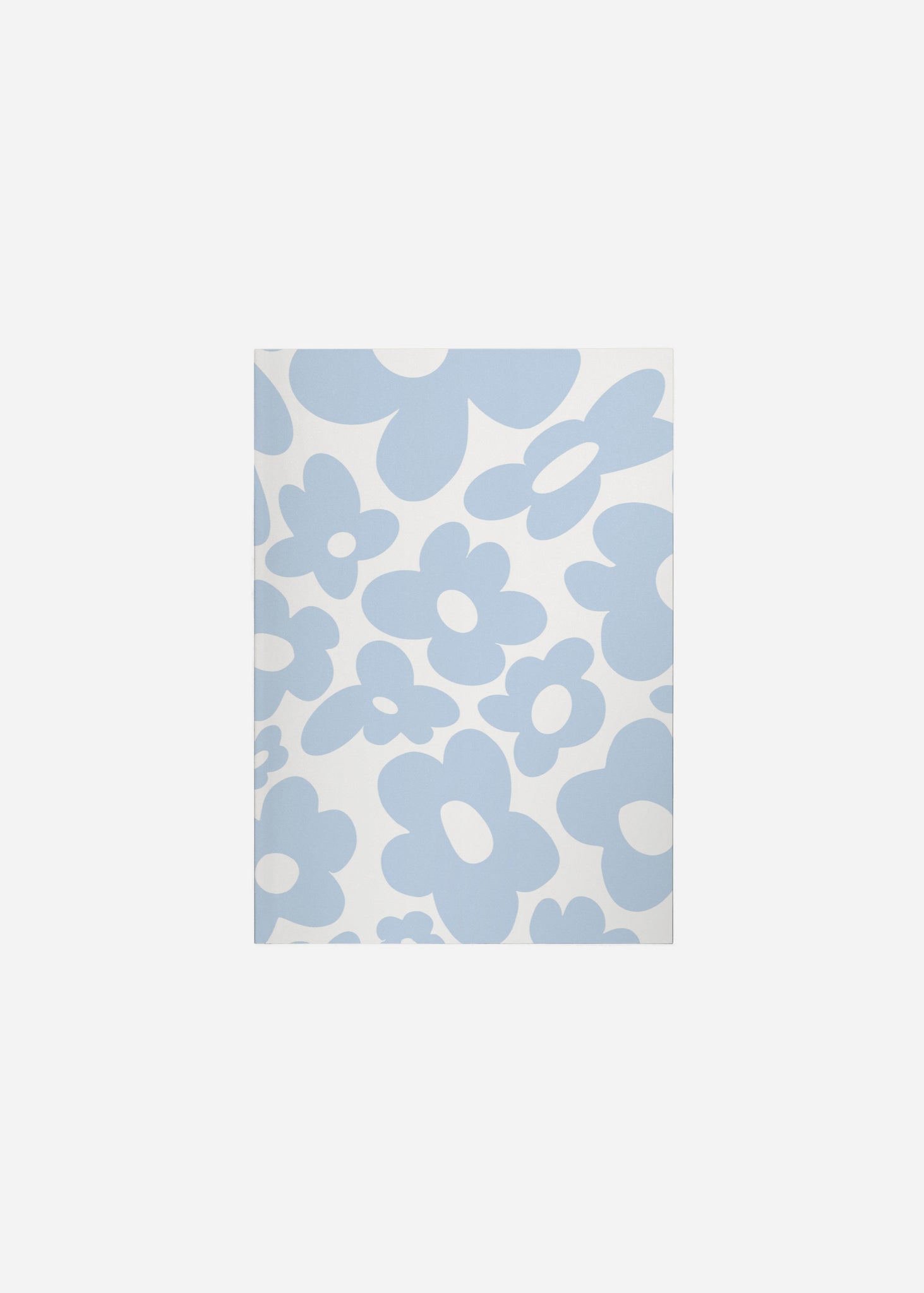 Retro flowers / Baby Blue Fine Art Print