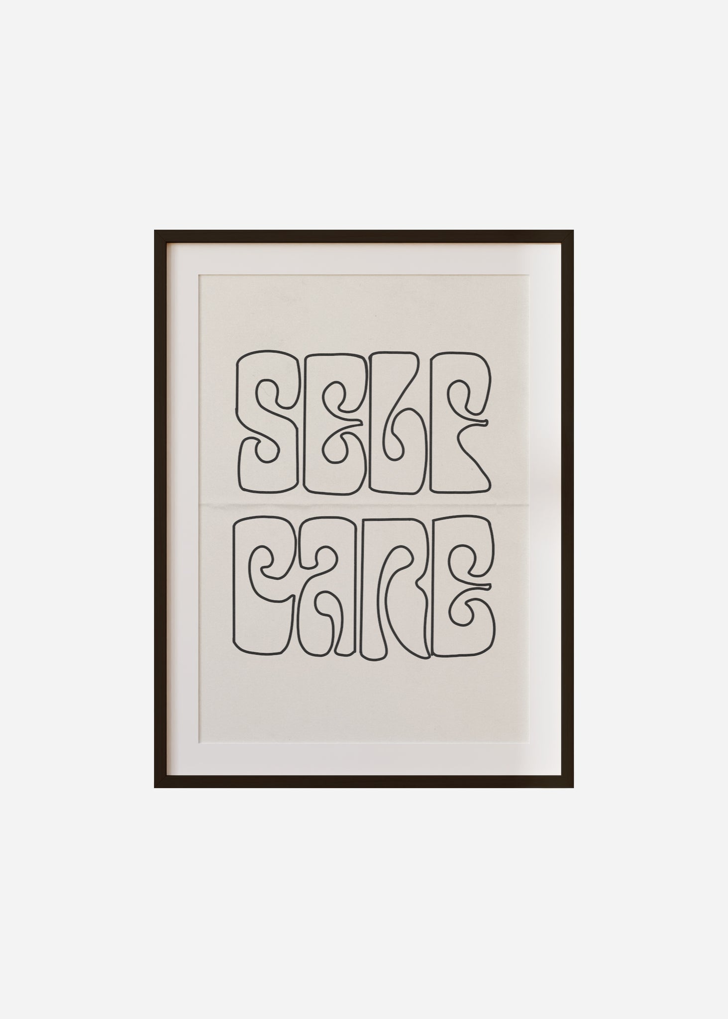 self care Framed & Mounted Print