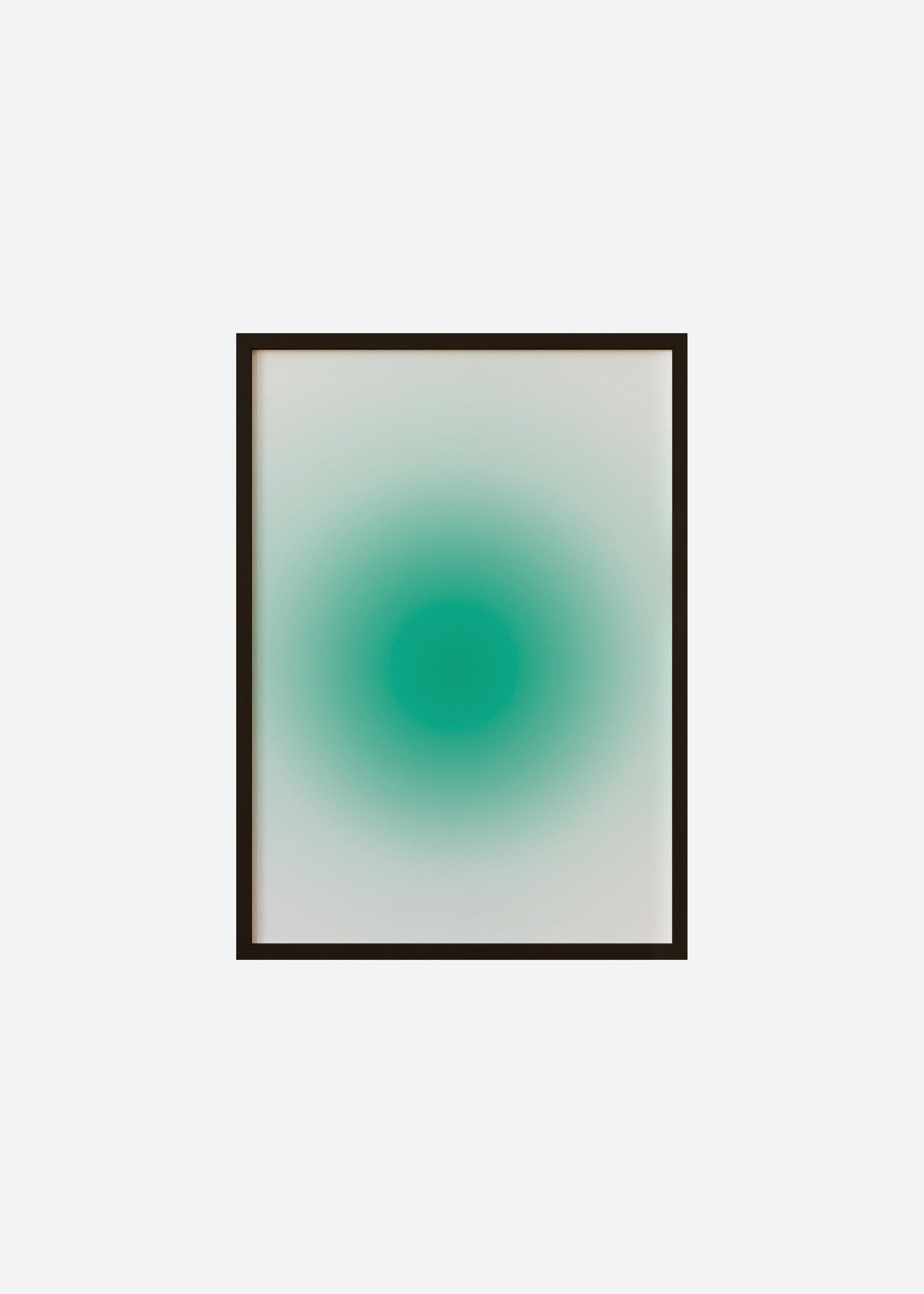simple gradient / green Framed Print