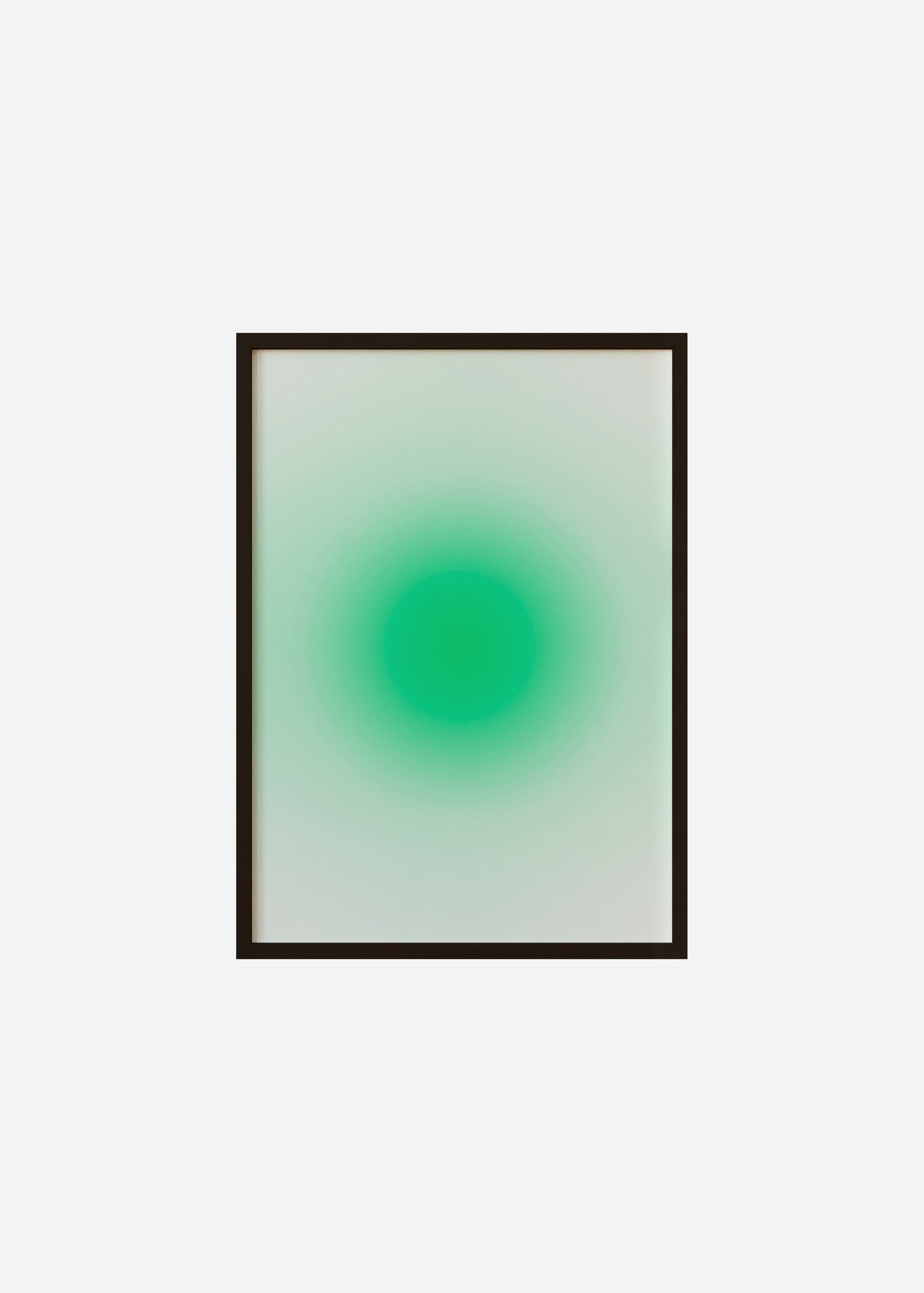 simple gradient / green Framed Print