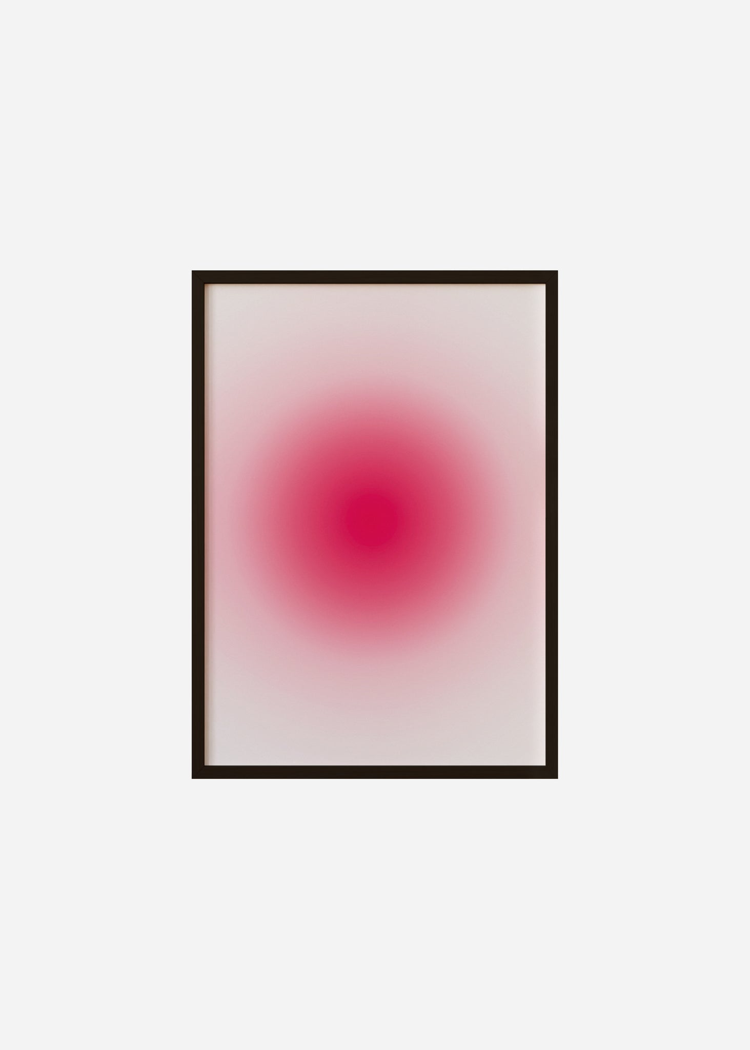 simple gradient / red Framed Print