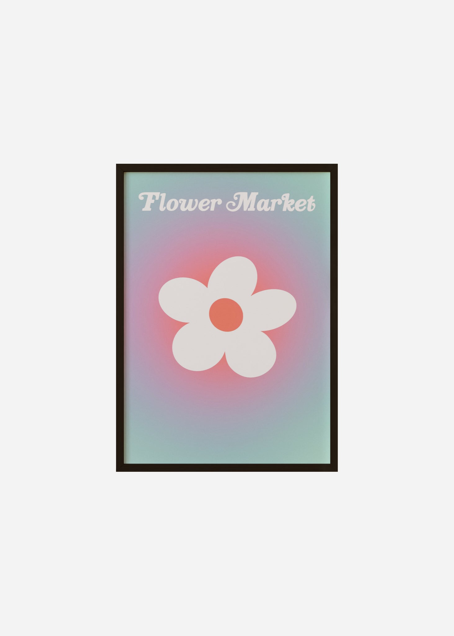 Flower Market / Sunset Framed Print