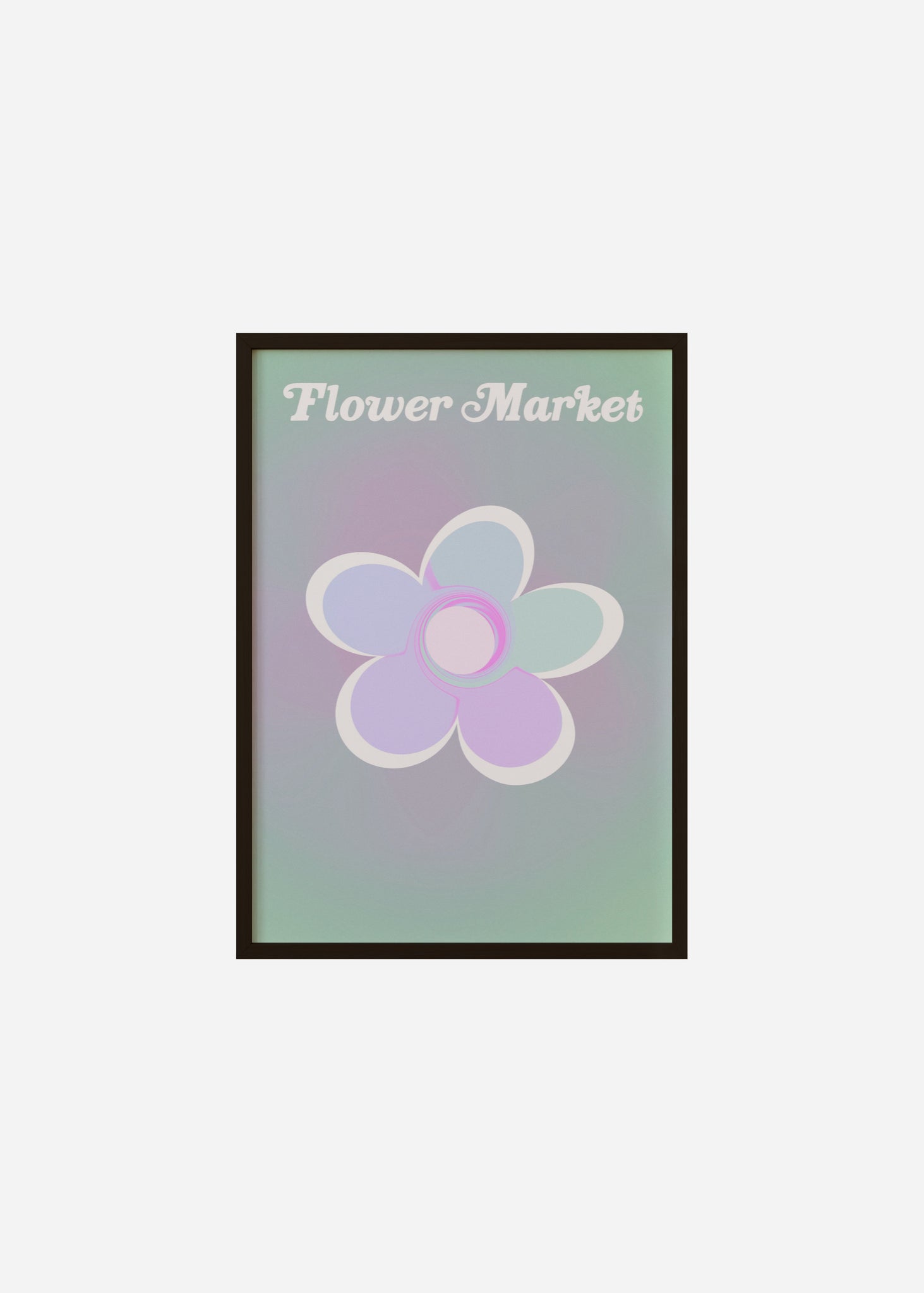 Flower Market / Sunset Framed Print