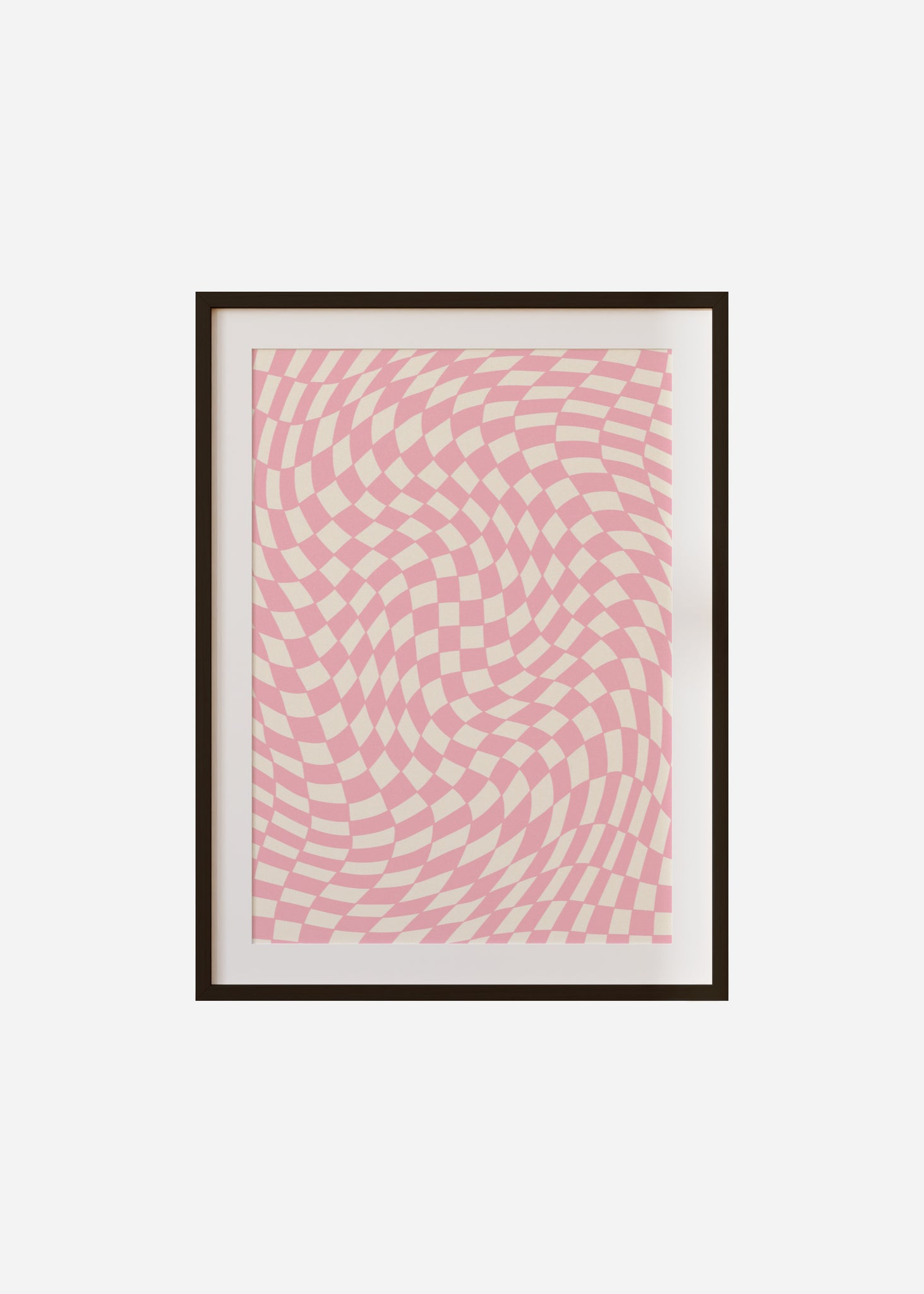 Wavy Checkers Framed & Mounted Print