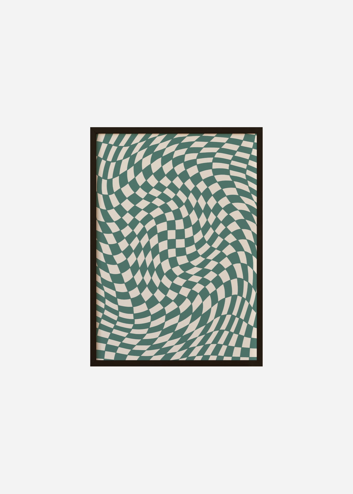 Wavy Checkers Framed Print