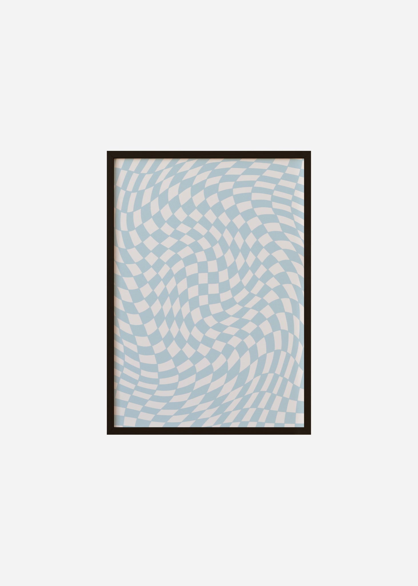 Wavy Checkers Framed Print