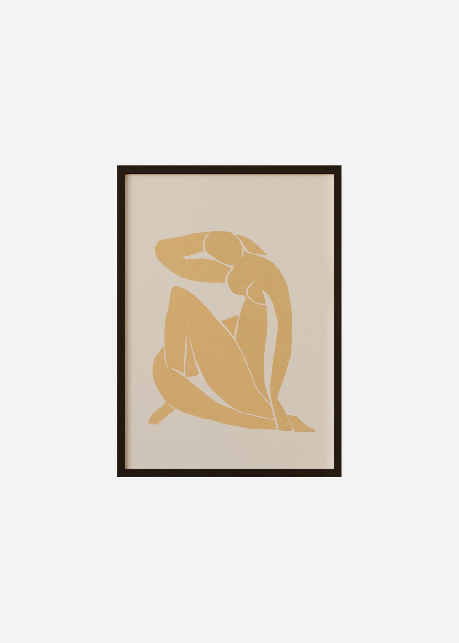 yellow nude Framed Print