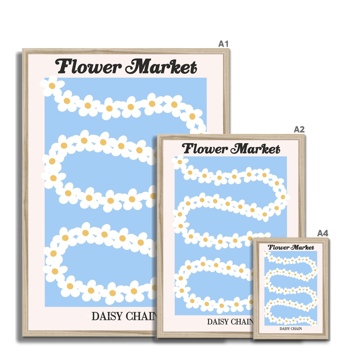 Our Flower Market collection features wall art with vibrant floral illustrations under original hand drawn typography. Danish pastel posters full of flowers that will brighten up any gallery wall. The full resolution art prints of our popular Flower Market and Fruit Market designs are available only from Les Muses. 