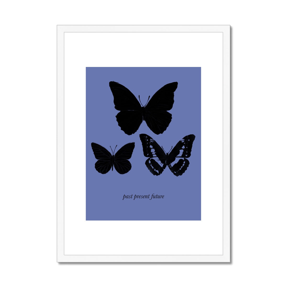 The Butterfly Effect / Past Present Future Framed & Mounted Print