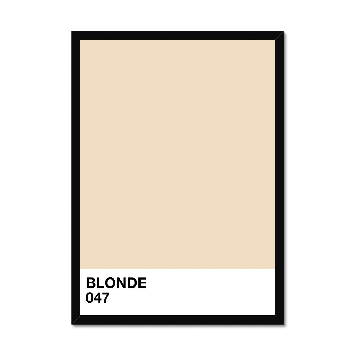 blonde Framed Print