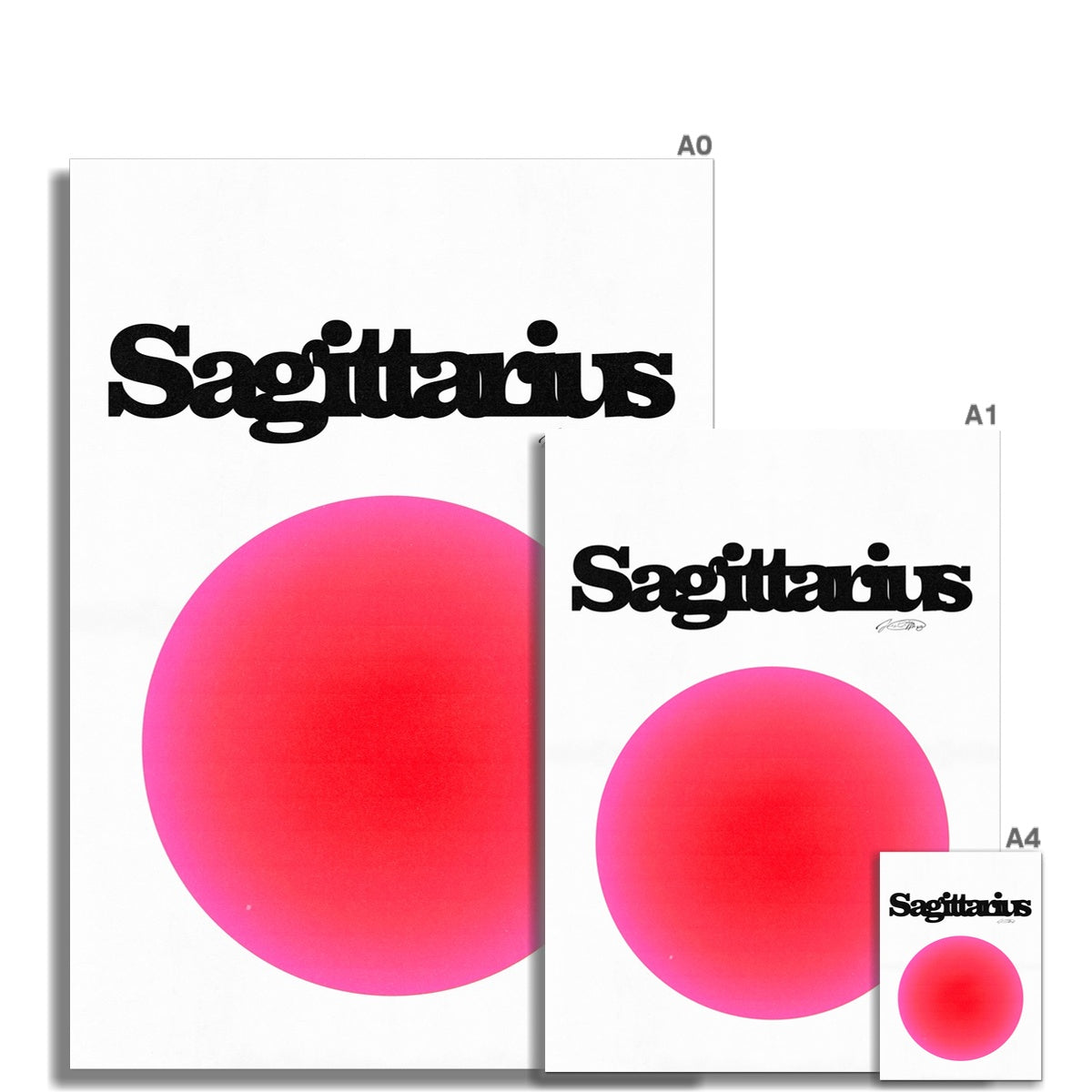 Our Sagittarius Aura art print is the perfect wall art to show off your star sign. Find a zodiac gradient print or poster in our astrology collection.
